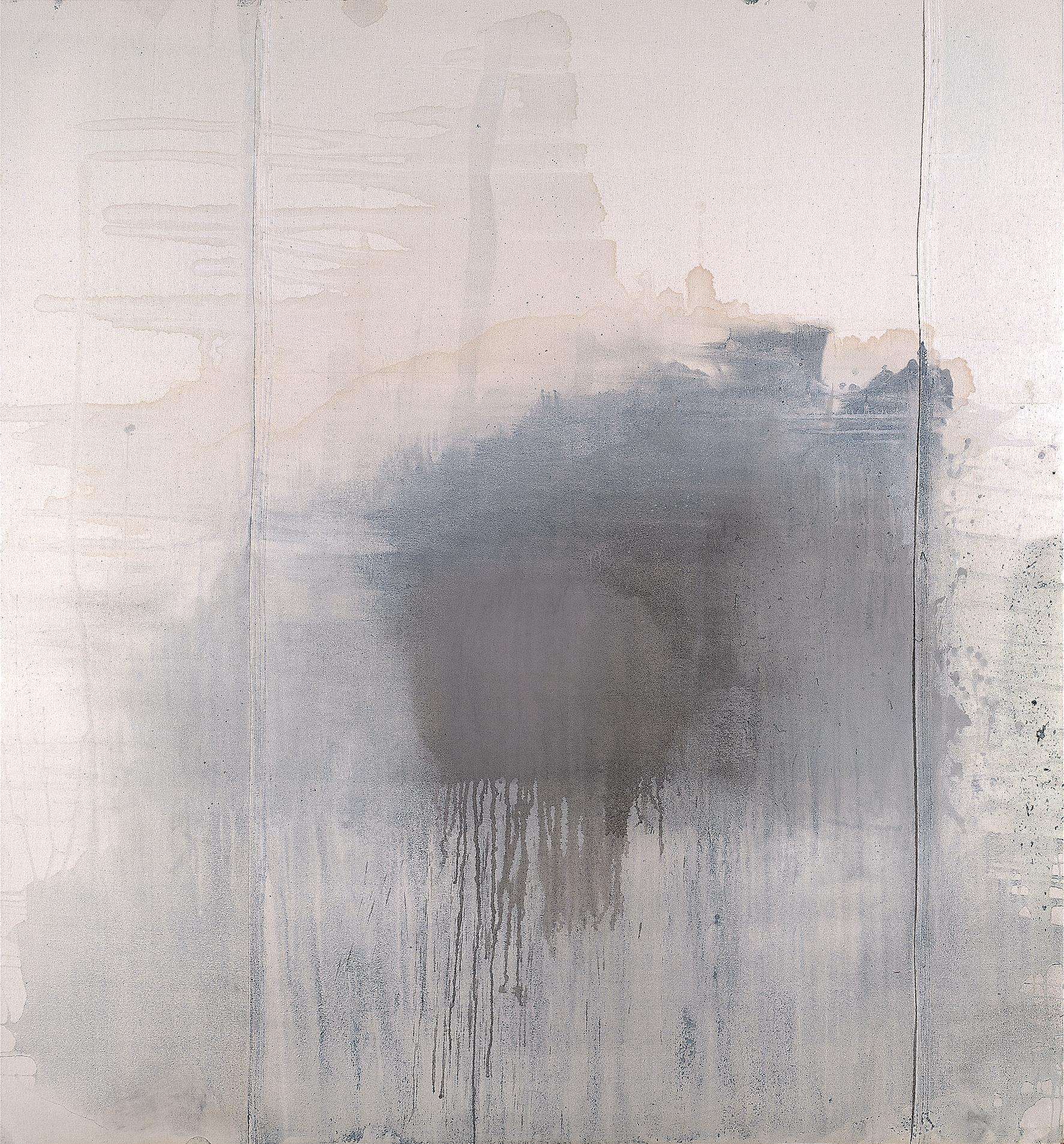 Abstraction 7 — (2007) — mixed materials in a acrylic dispersion on cotton — 198 x 214 cm
