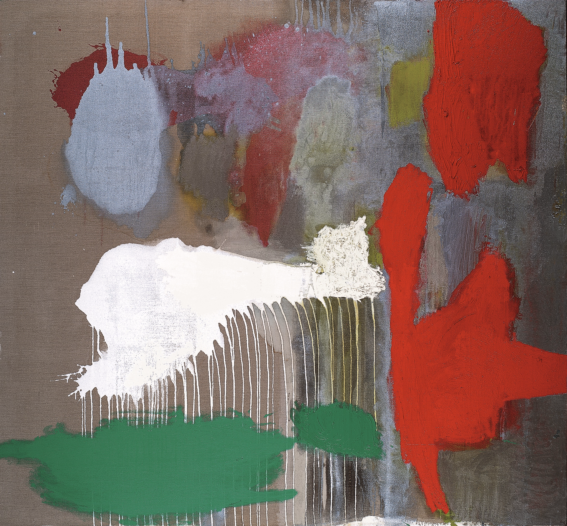 Abstraction 8 — (2001 - 2007) — acrylic, oil, and other materials on linen — 214 x 198 cm