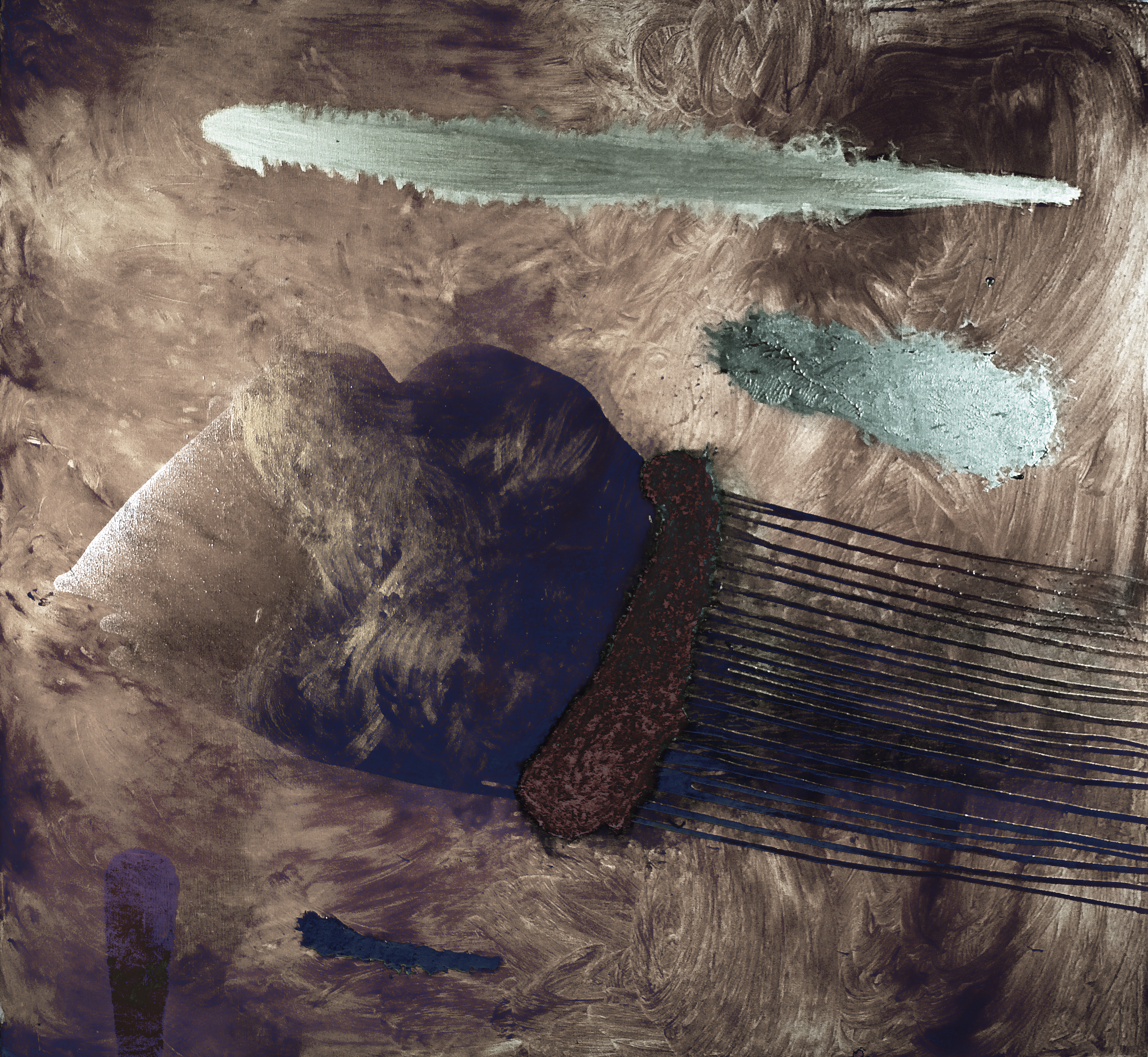 Alchemic Painting — (2007 - 2008) — mixed media on linen — 214 x 198 cm