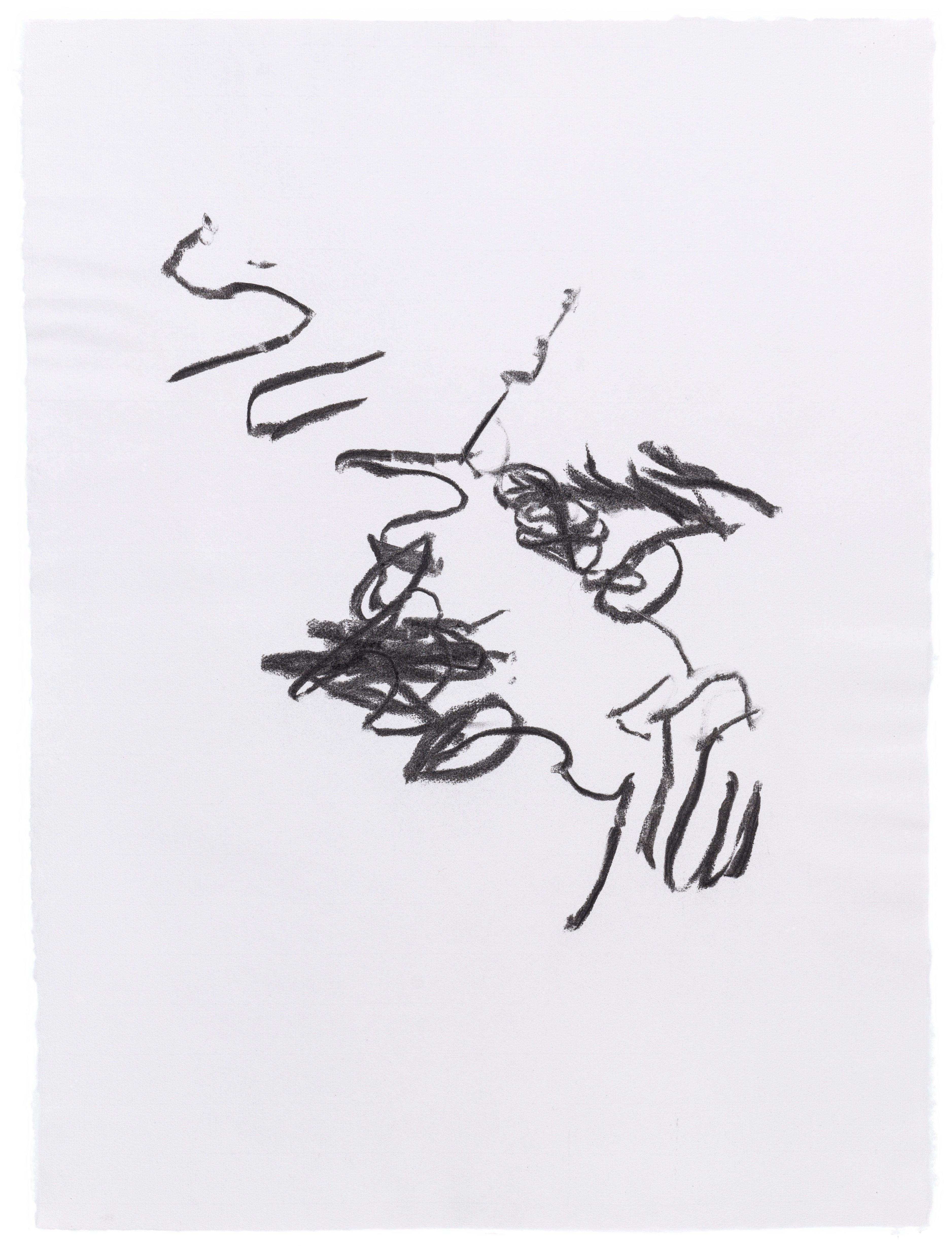 Body Drawing 01 — (2022) — charcoal on paper — 58 x 78 cm