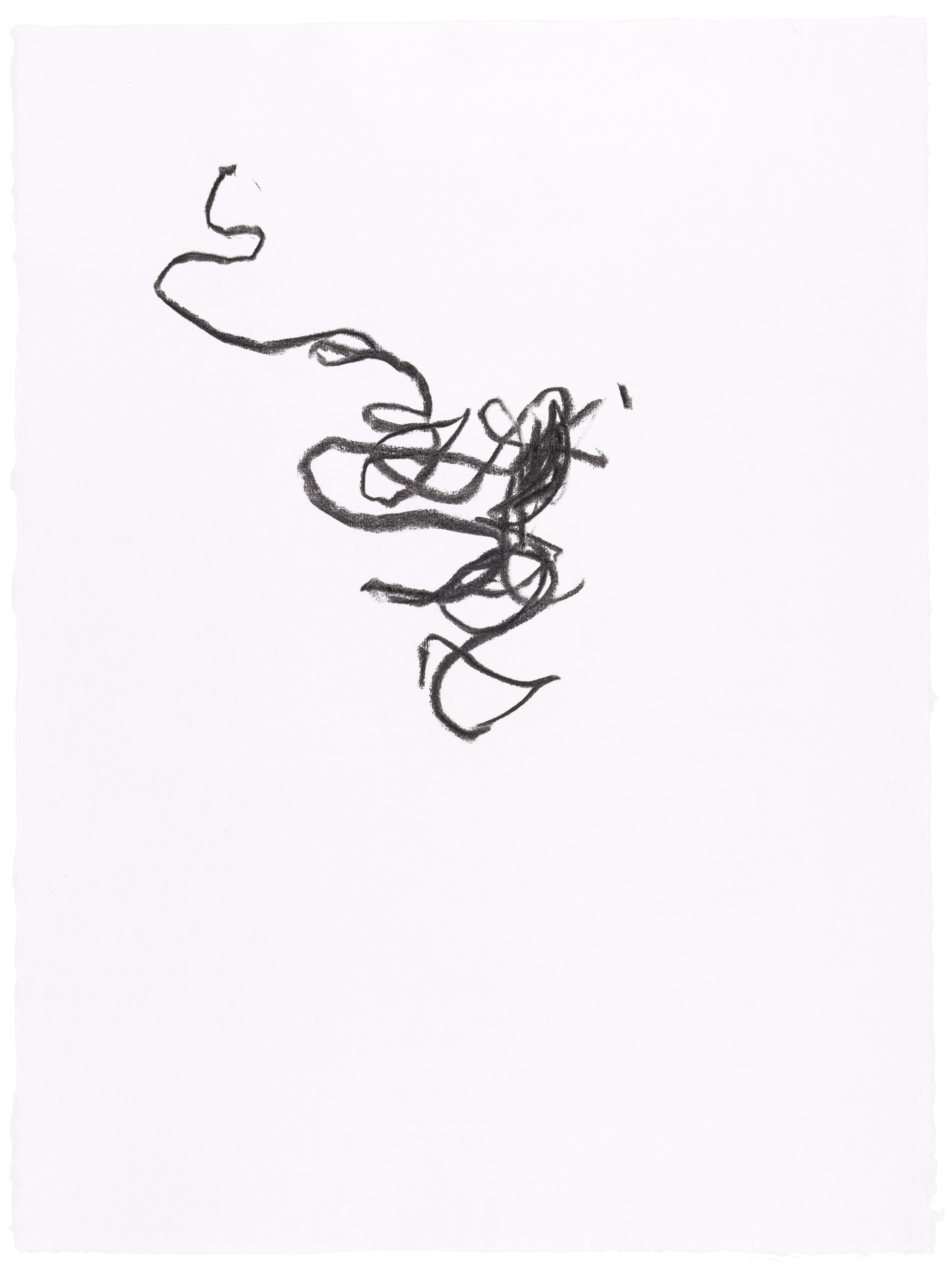 Body Drawing 03 — (2022) — charcoal on paper — 58 x 78 cm
