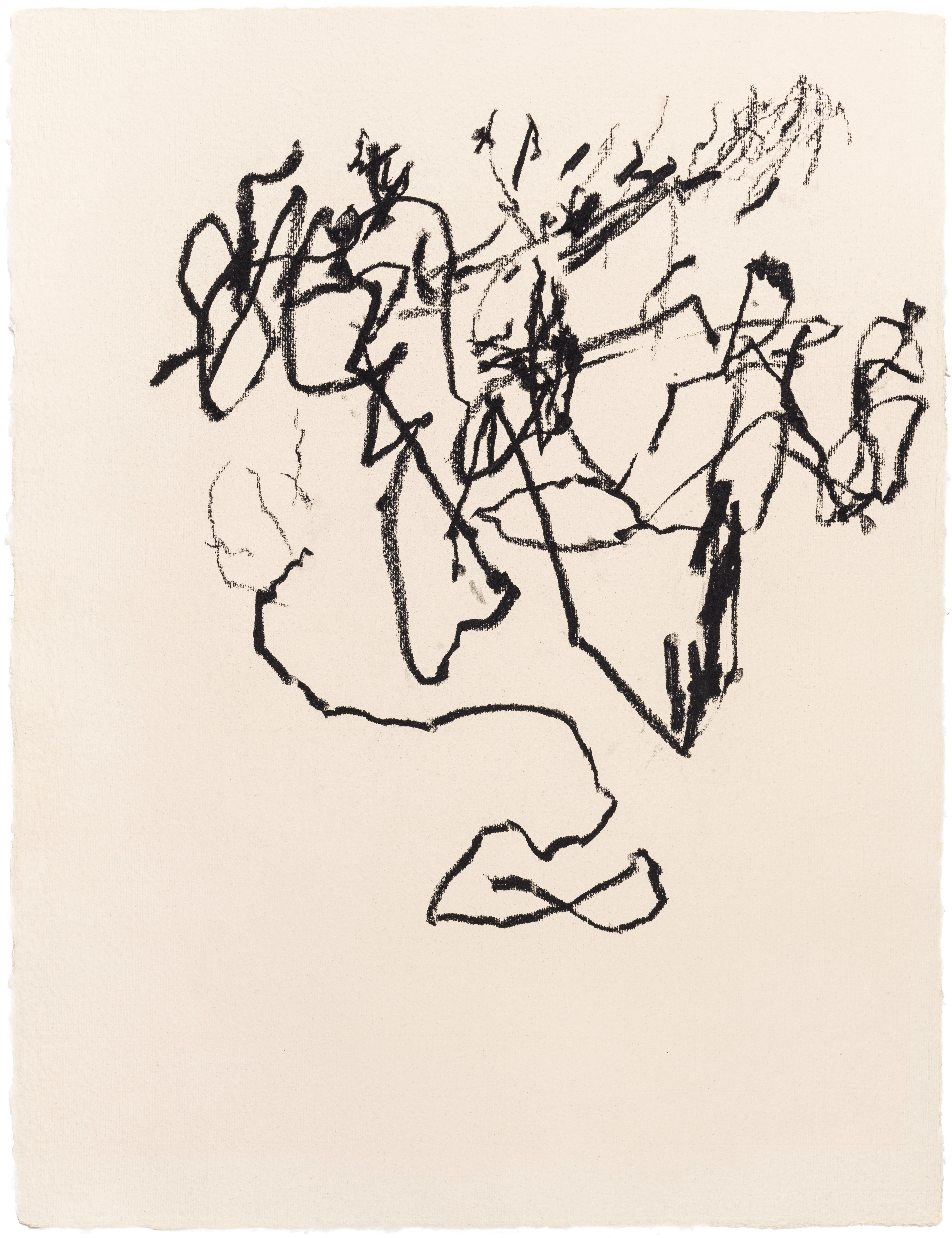 Body Drawing 04 — (2022) — charcoal on paper — 58 x 78 cm