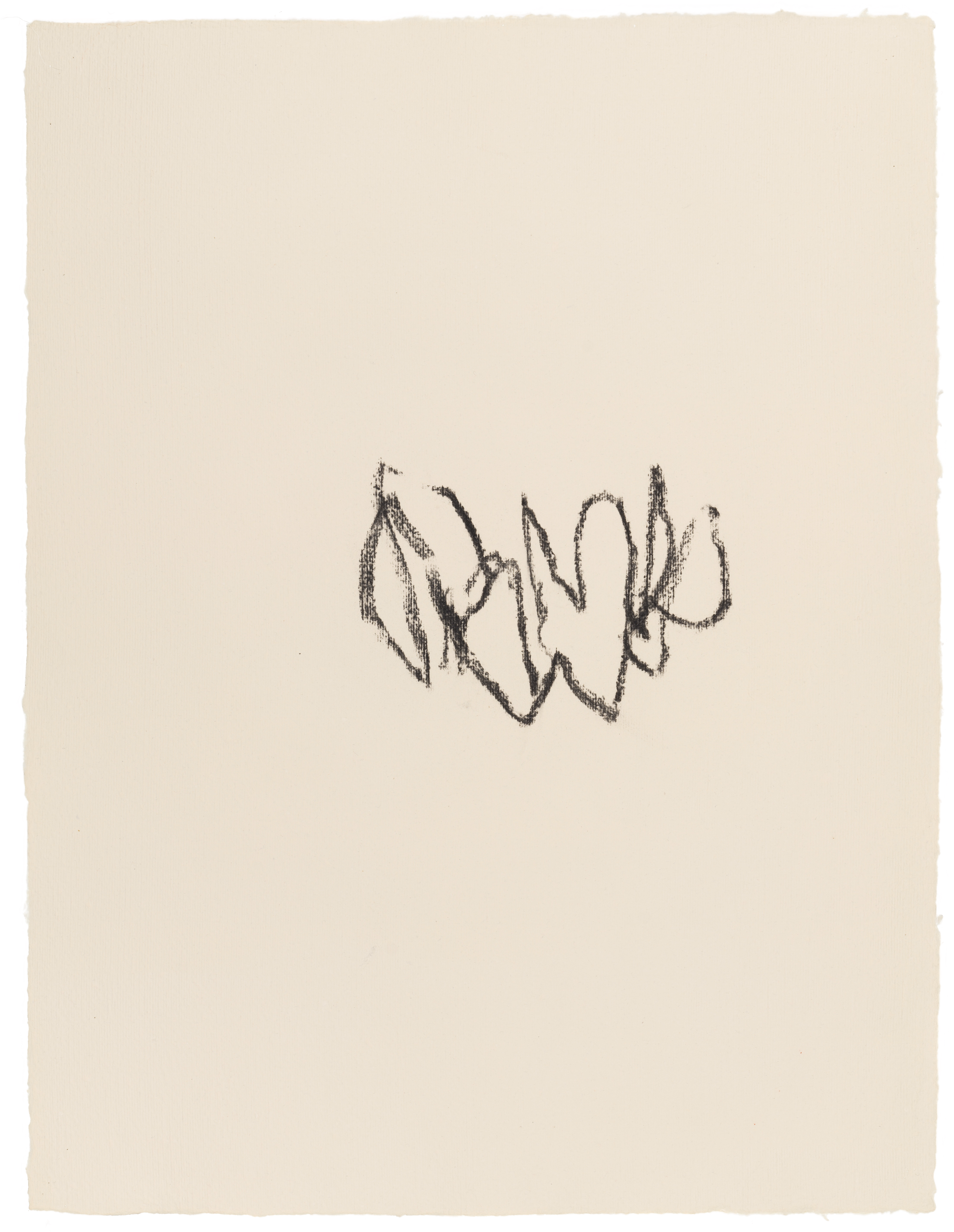 Body Drawing 08 — (2022) — charcoal on paper — 58 x 78 cm