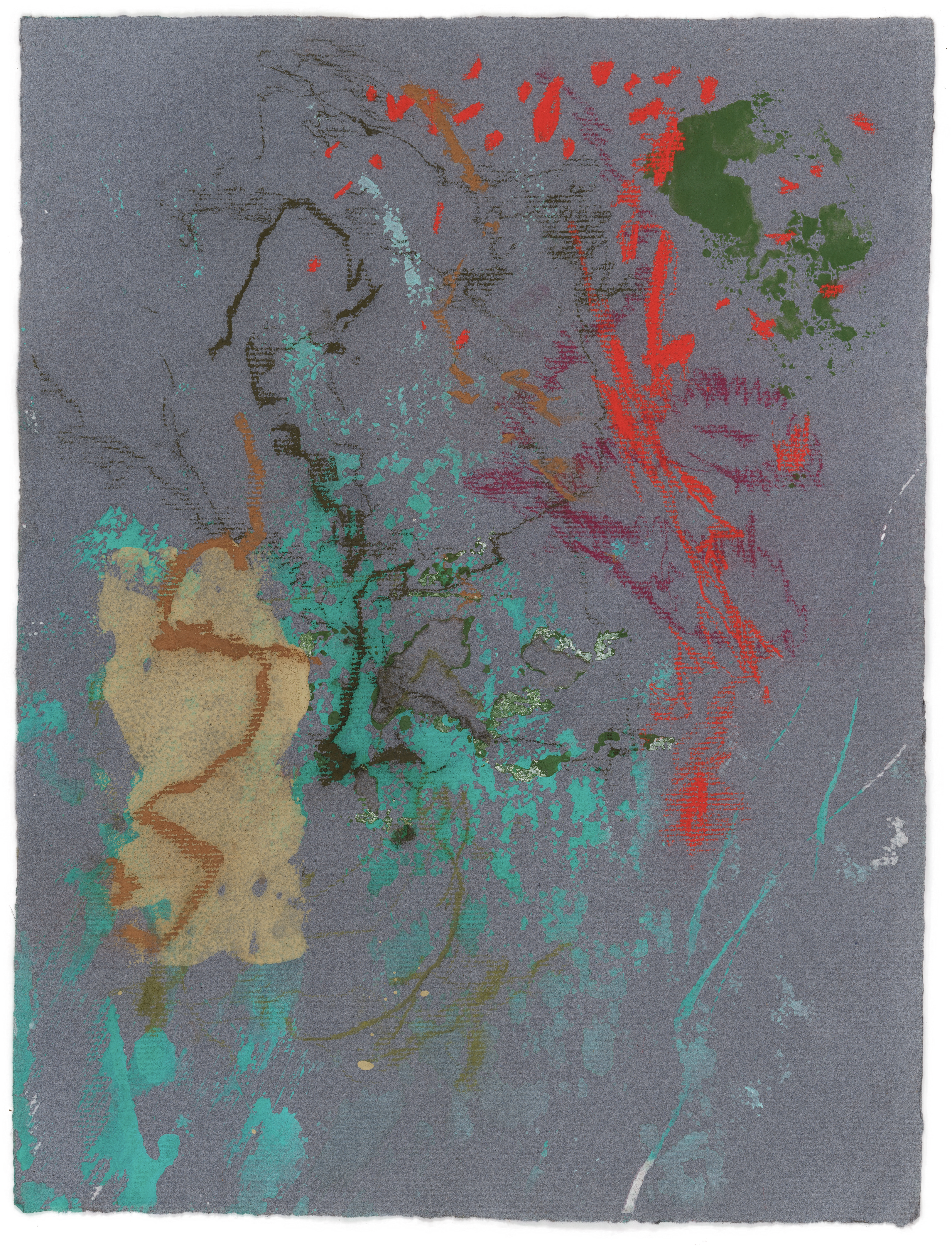 Body Drawing 106 — (2024) — mixed media on paper — 58 x 78 cm