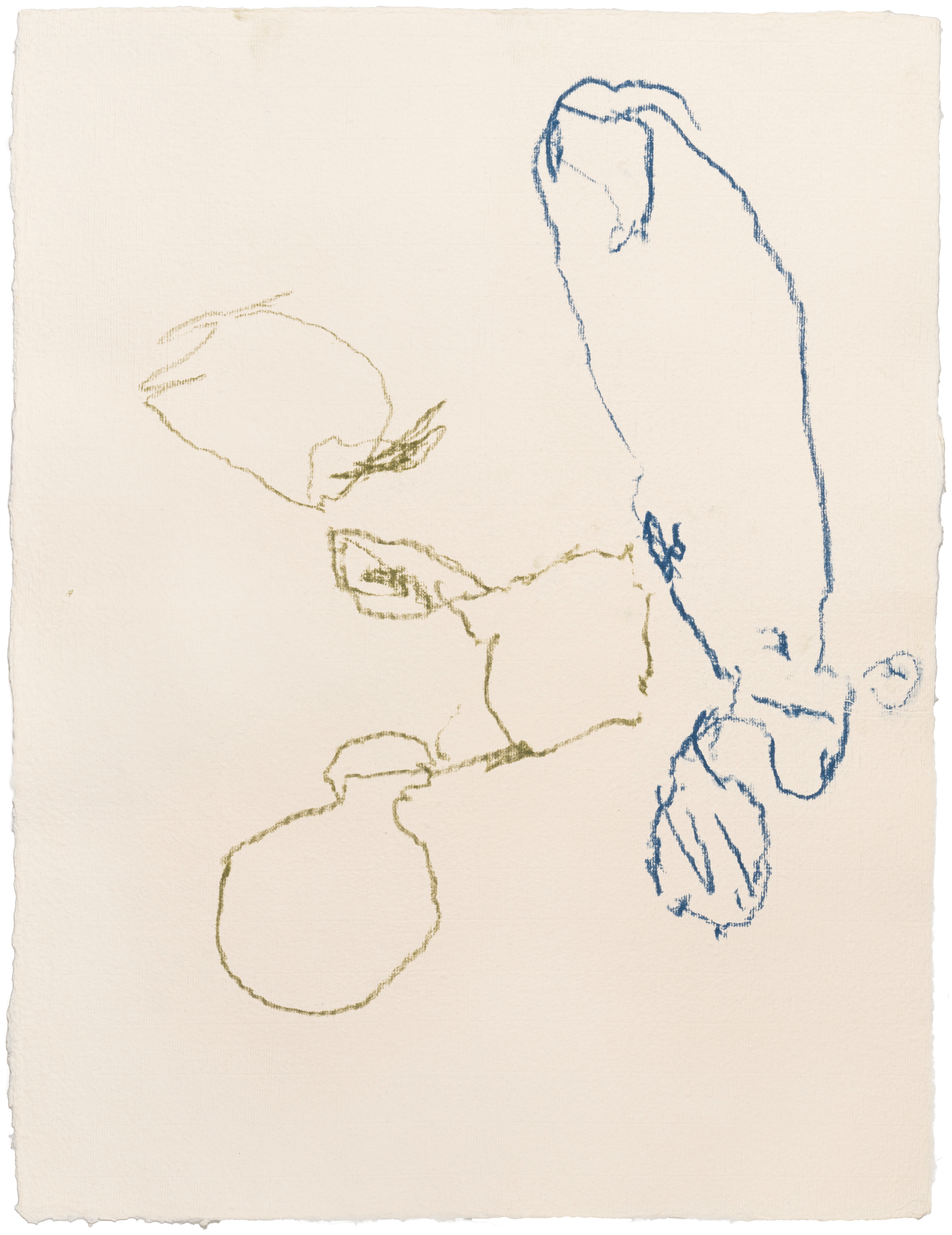 Body Drawing 118 — (2025) — pigmented graphite on paper — 58 x 78 cm
