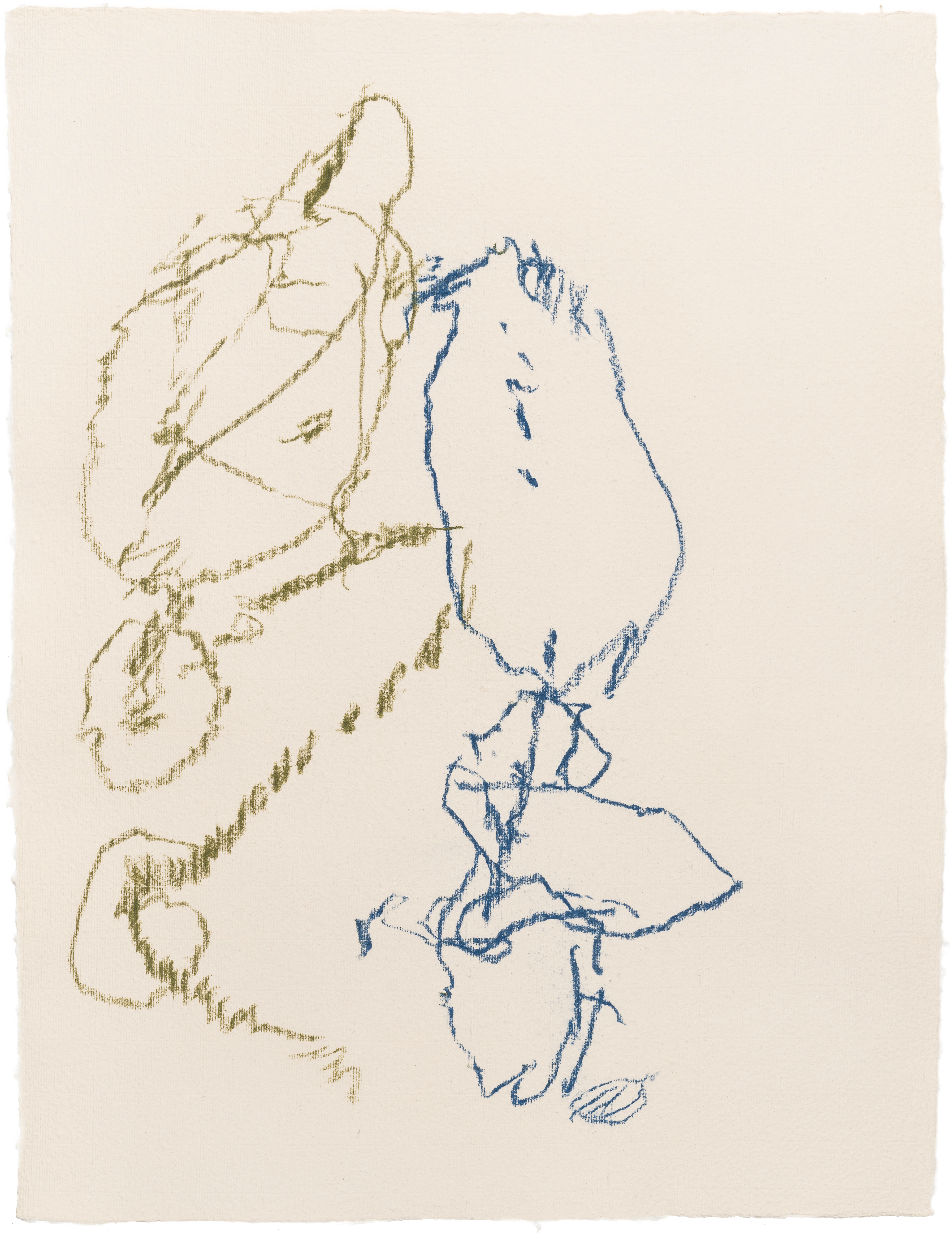 Body Drawing 120 — (2025) — pigmented graphite on paper — 58 x 78 cm