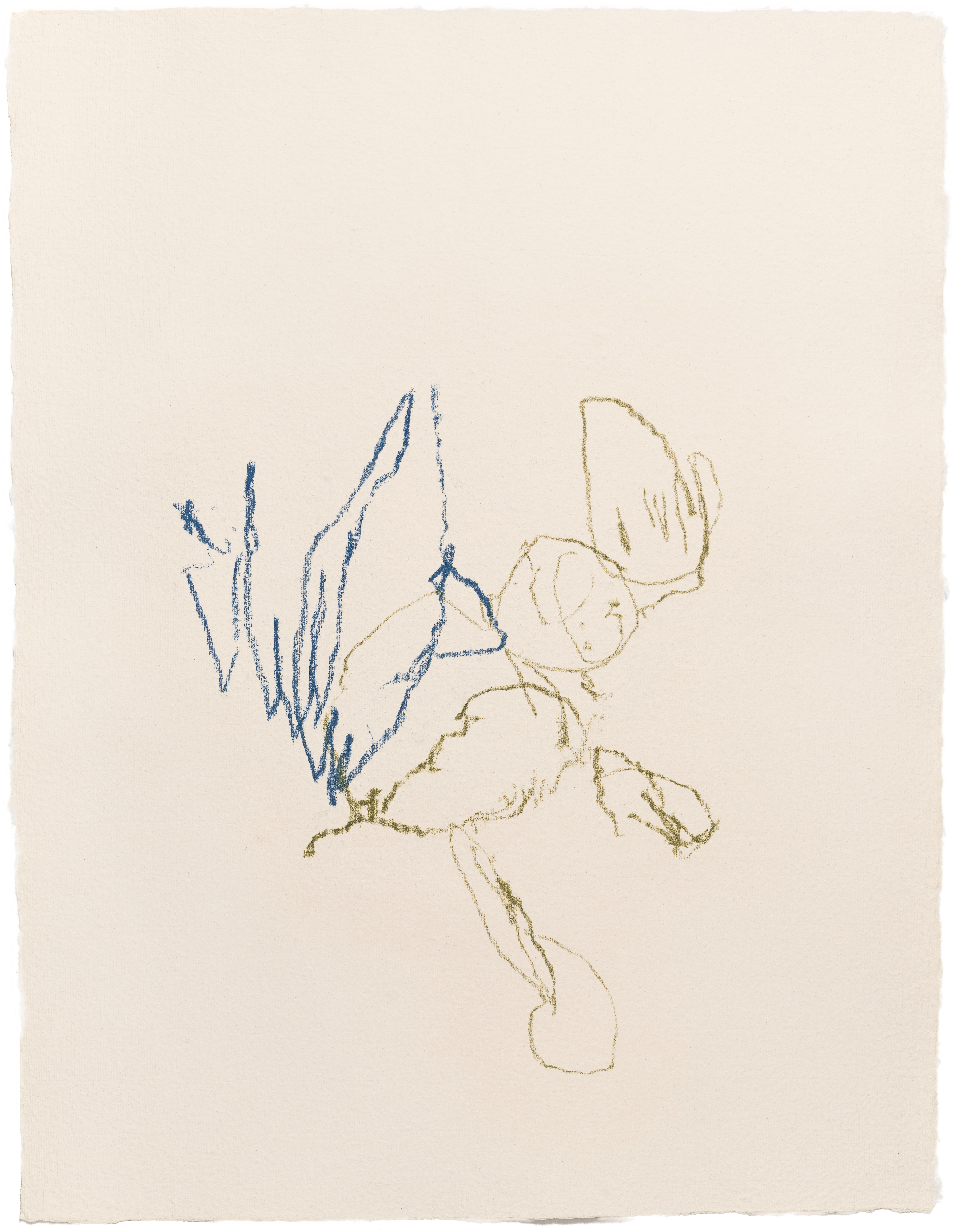 Body Drawing 121 — (2025) — pigmented graphite on paper — 58 x 78 cm