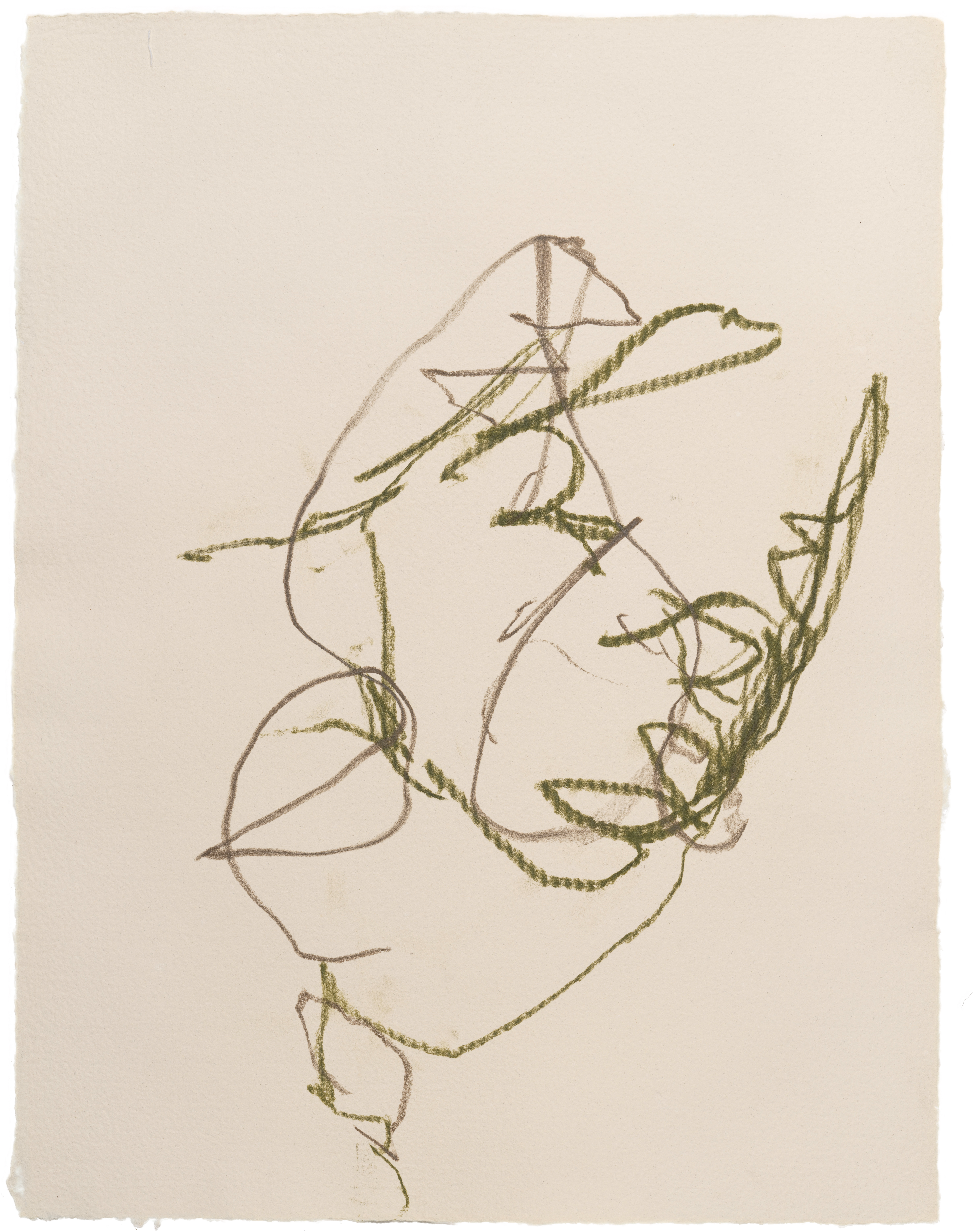 Body Drawing 124 — (2025) — pigmented graphite on paper — 58 x 78 cm
