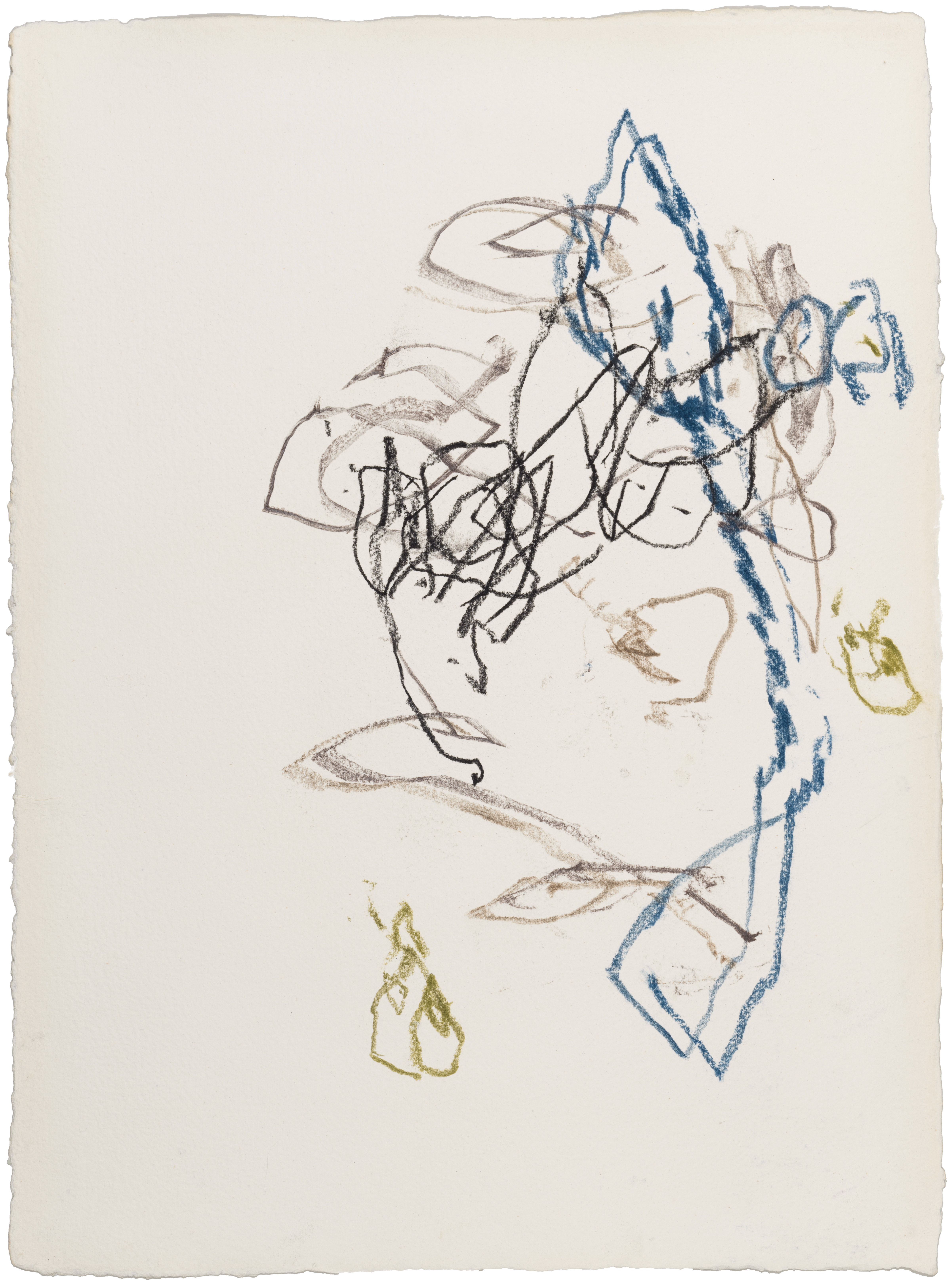 Body Drawing 127 — (2025) — pigmented graphite on paper — 58 x 78 cm