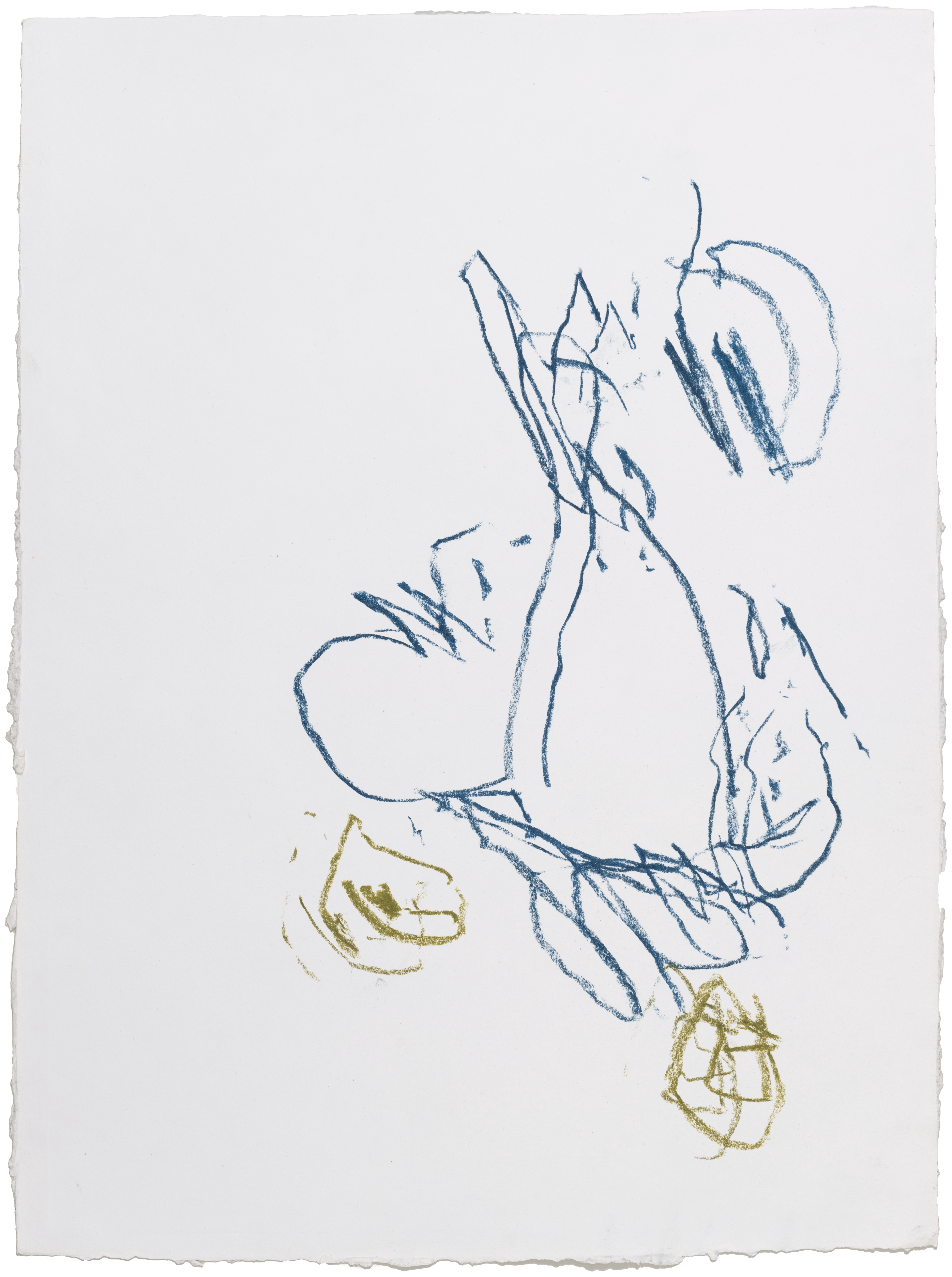 Body Drawing 128 — (2025) — pigmented graphite on paper — 58 x 78 cm