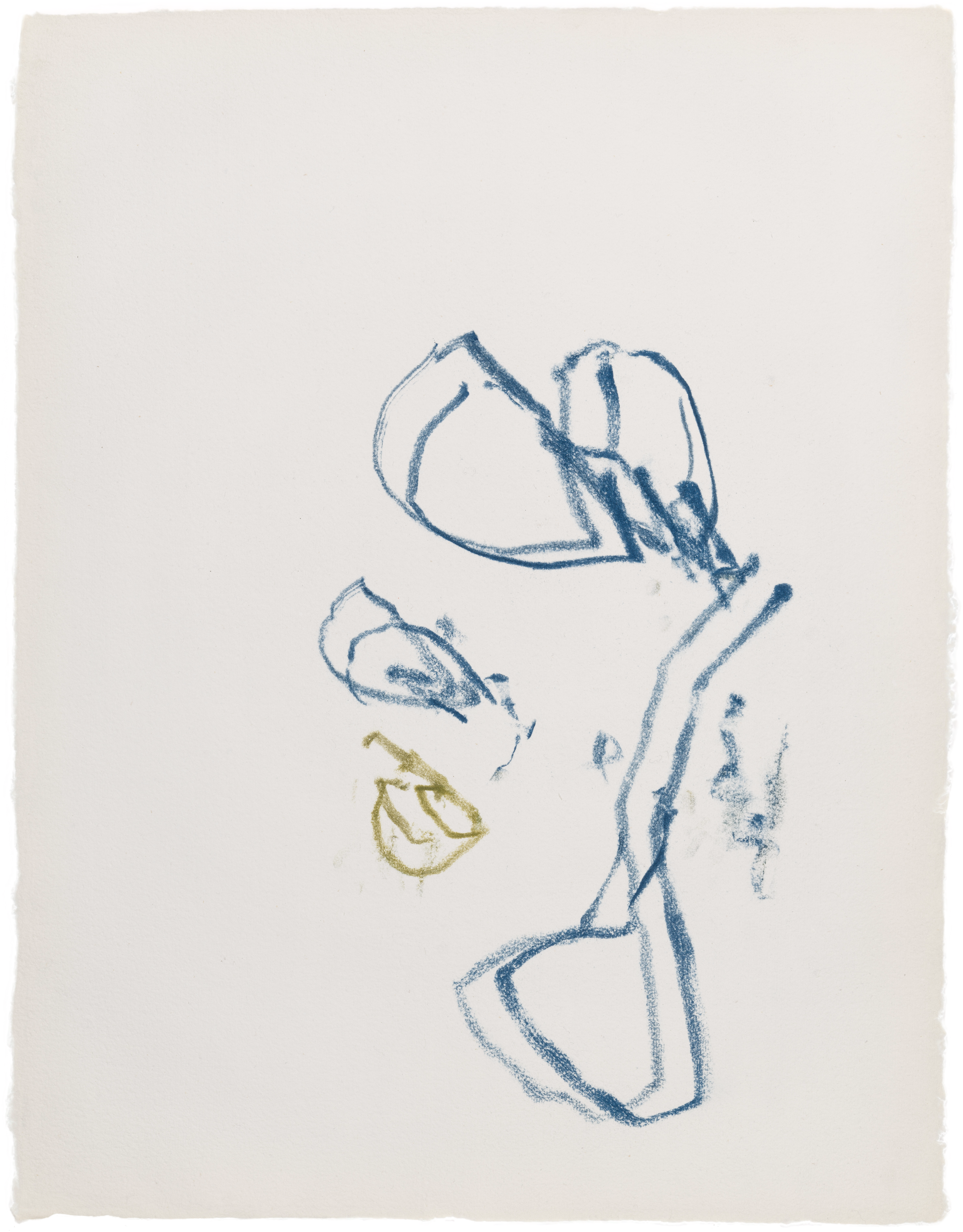 Body Drawing 130 — (2025) — pigmented graphite on paper — 58 x 78 cm