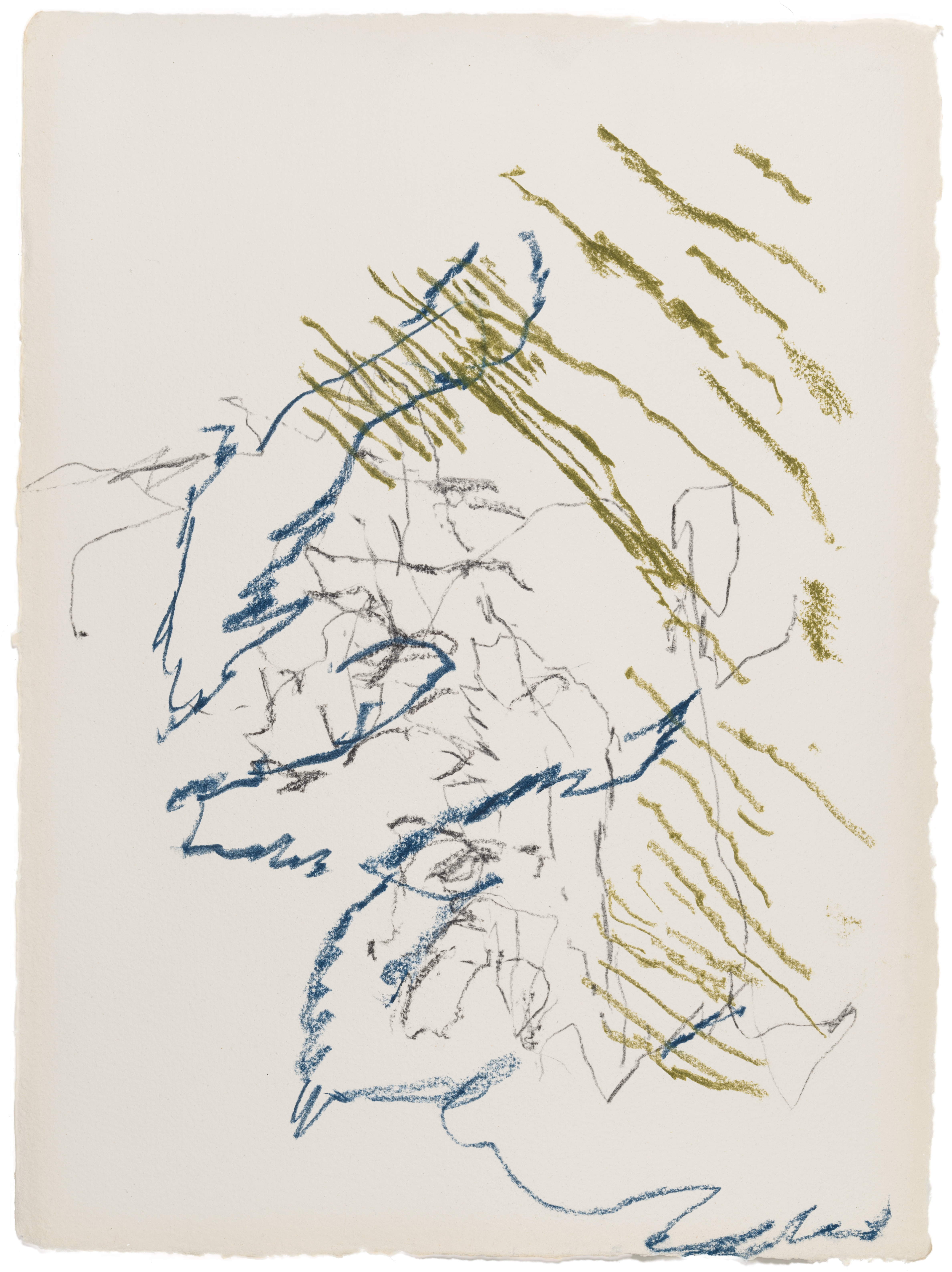 Body Drawing 131 — (2025) — pigmented graphite on paper — 58 x 78 cm