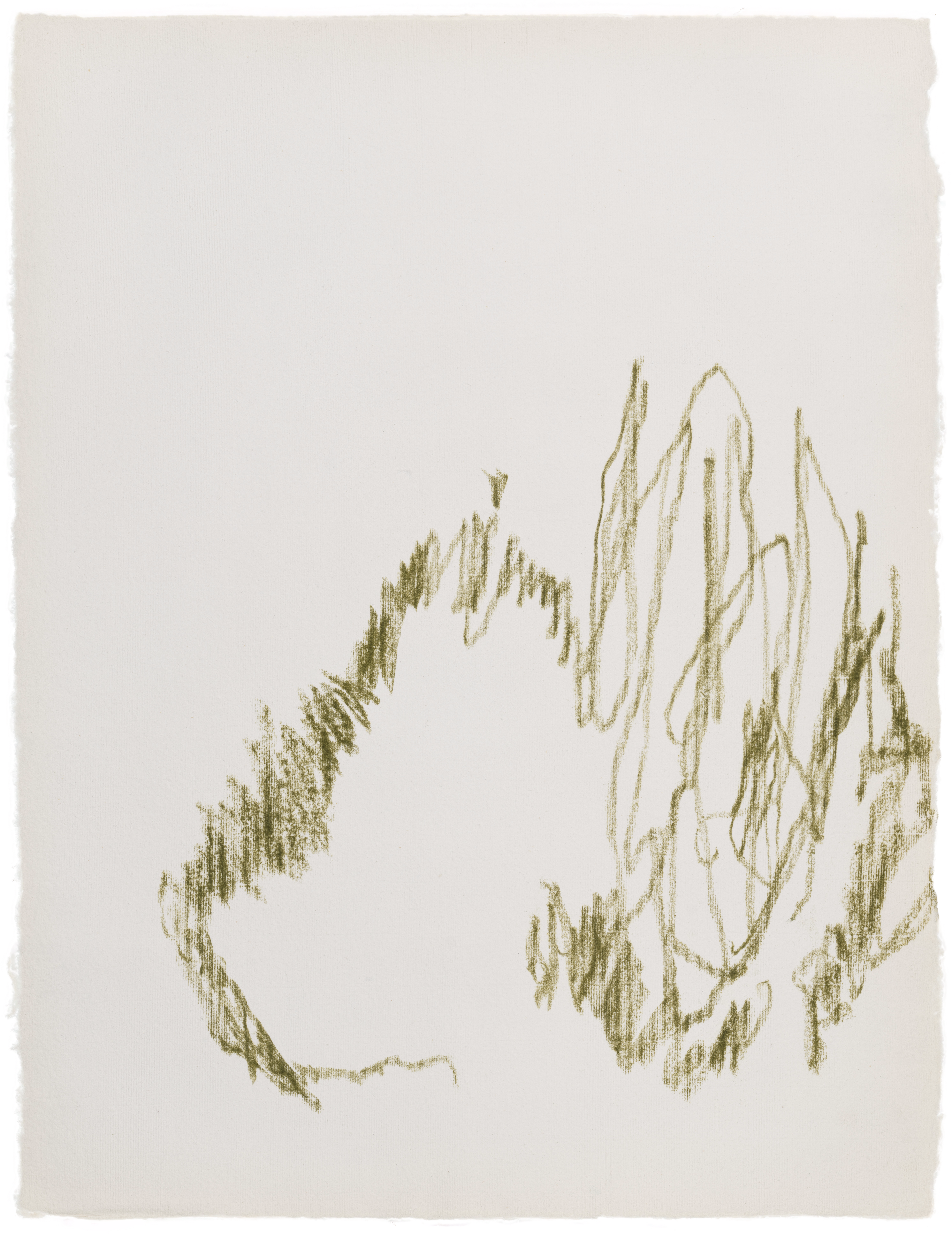 Body Drawing 132 — (2025) — pigmented graphite on paper — 58 x 78 cm