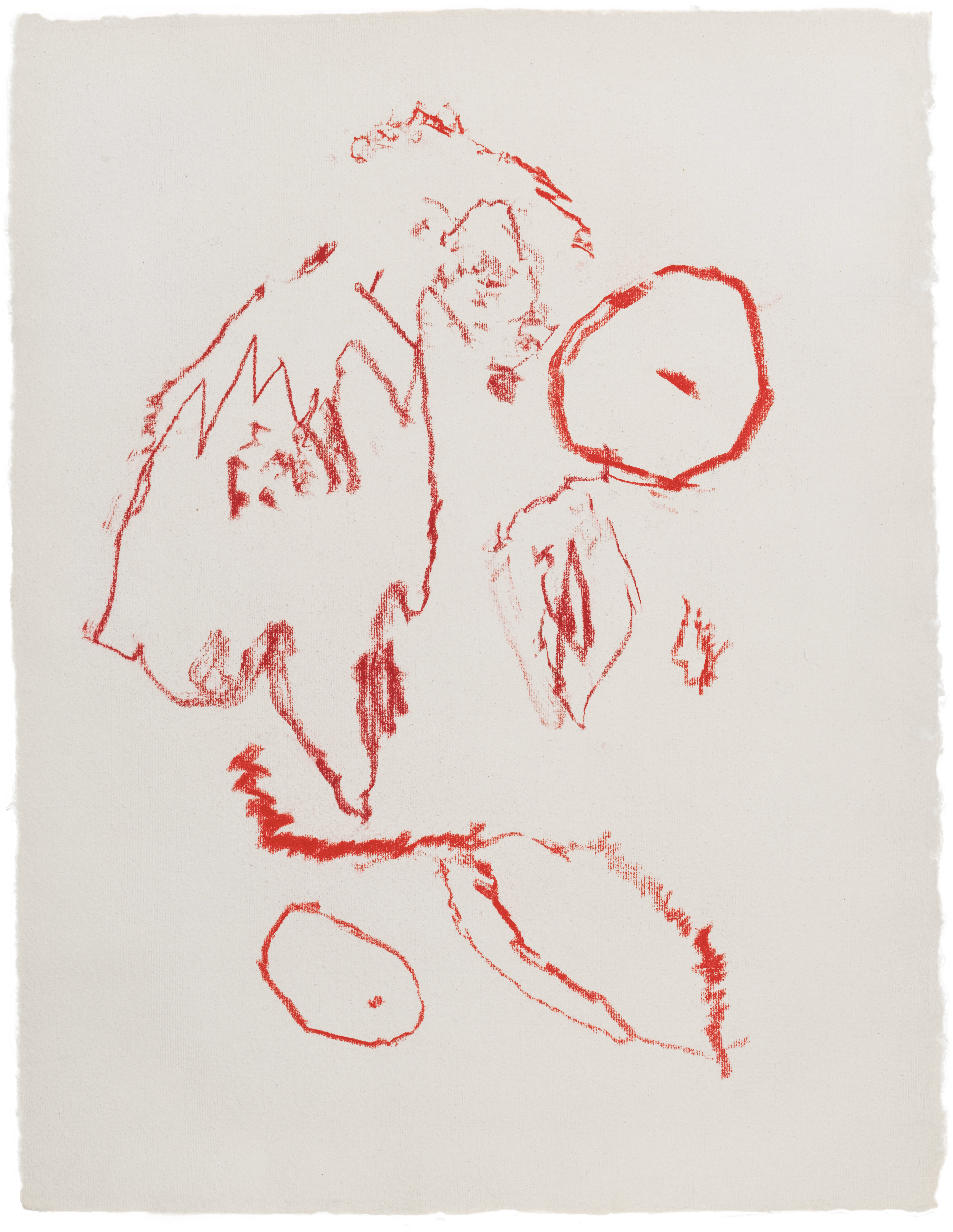 Body Drawing 139 — (2025) — pastel on paper — 58 x 78 cm