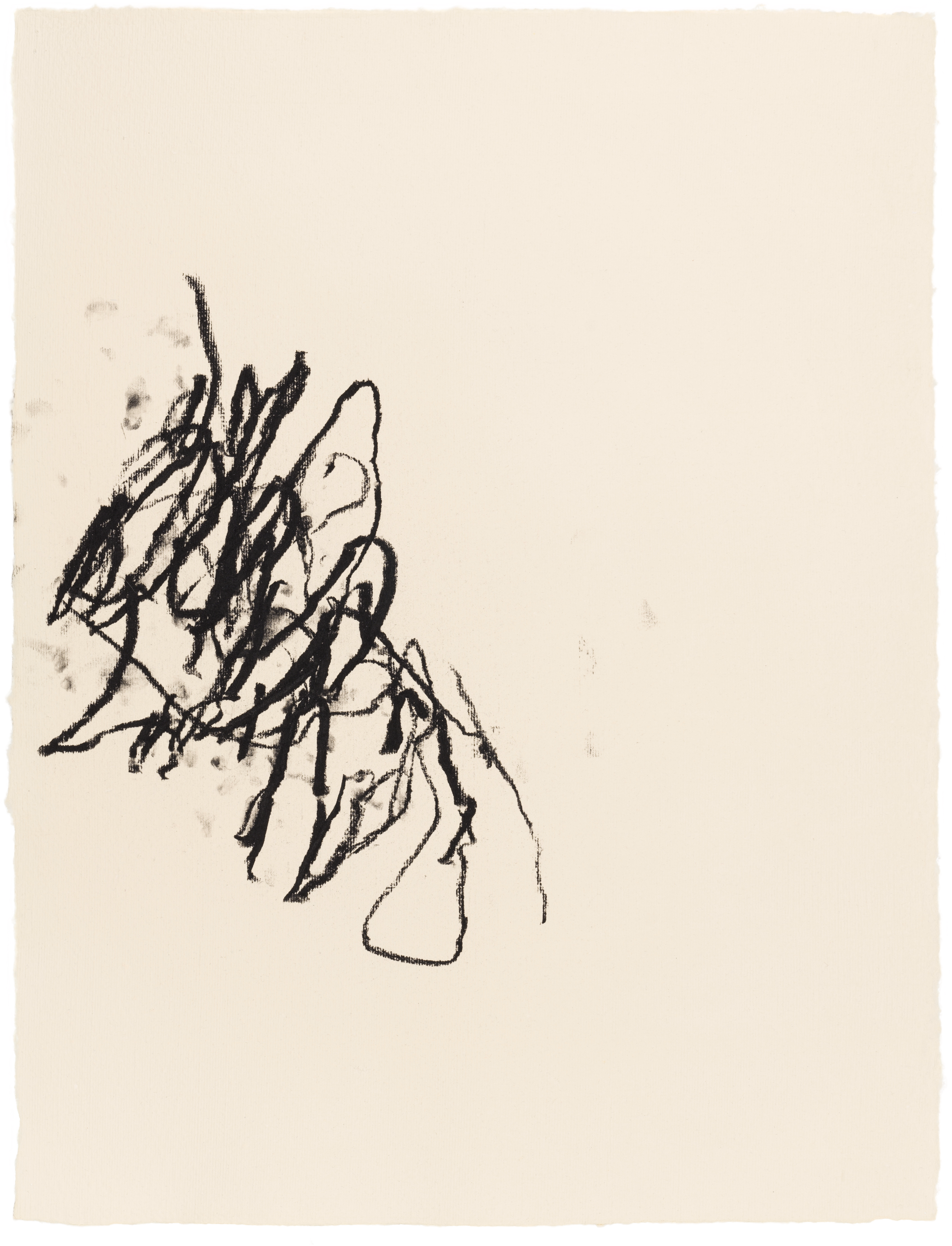 Body Drawing 14 — (2022) — charcoal on paper — 58 x 78 cm