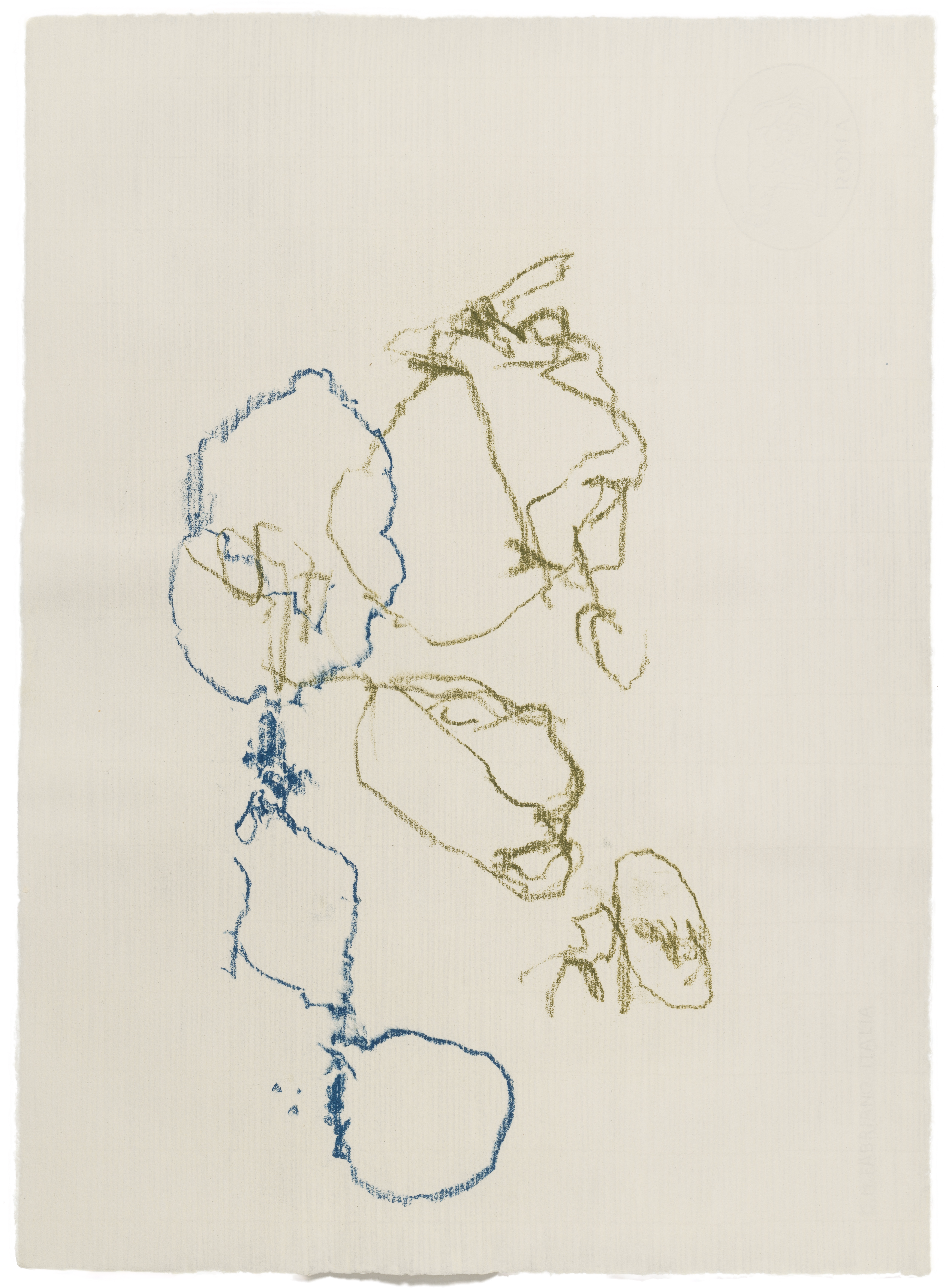 Body Drawing 140 — (2025) — pigmented graphite on paper — 58 x 78 cm