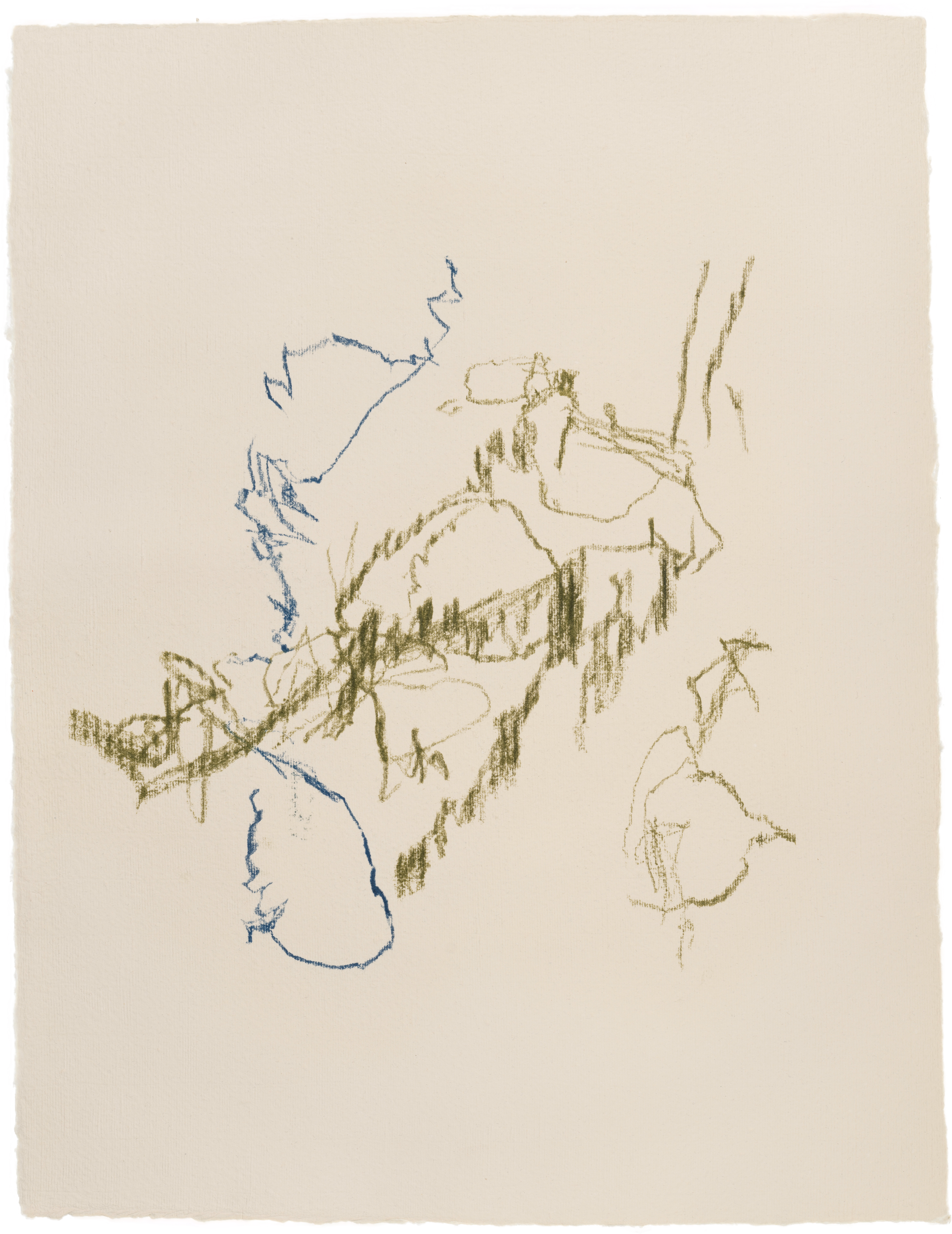 Body Drawing 141 — (2025) — pigmented graphite on paper — 58 x 78 cm