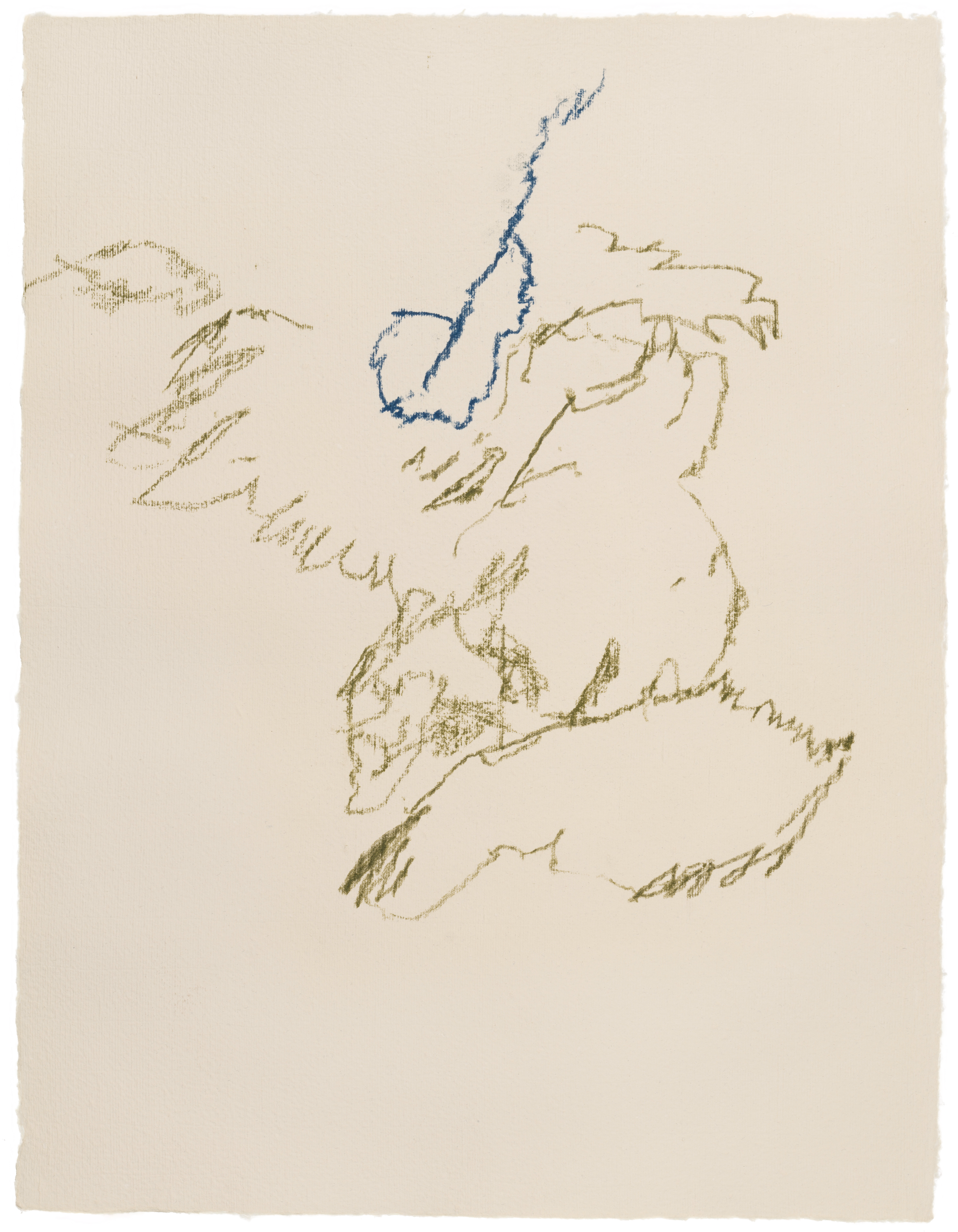 Body Drawing 143 — (2025) — pigmented graphite on paper — 58 x 78 cm
