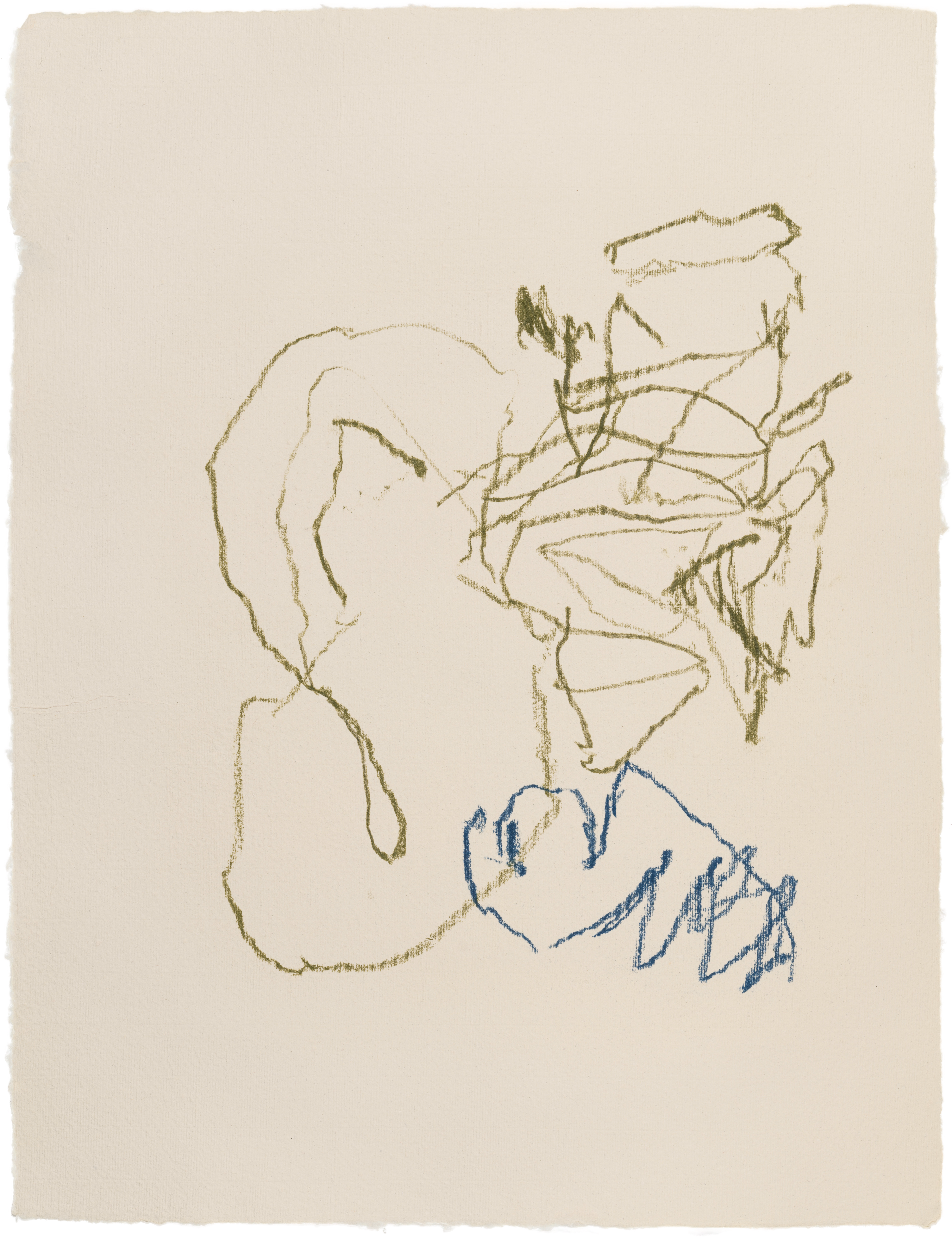 Body Drawing 147 — (2025) — pigmented graphite on paper — 58 x 78 cm