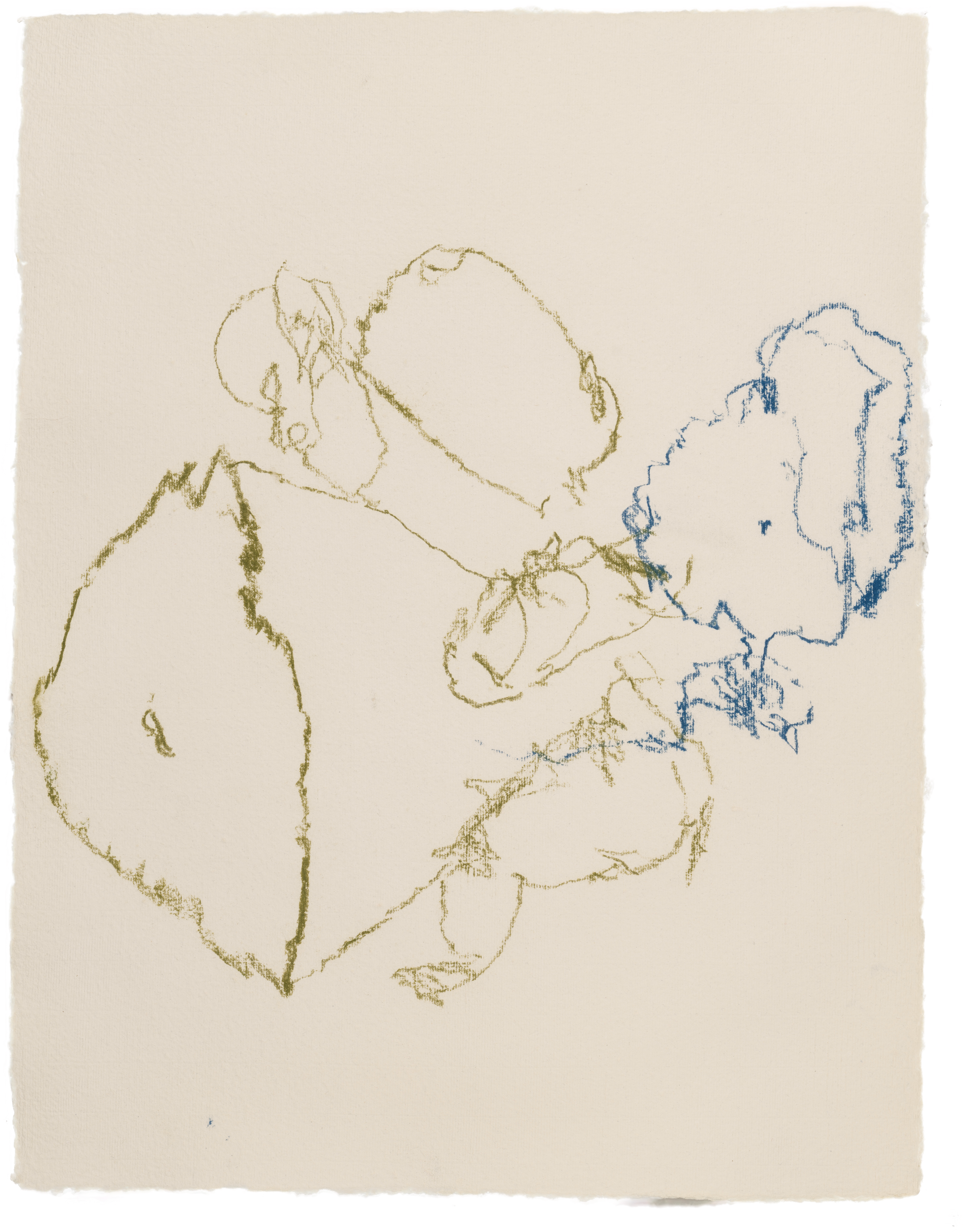 Body Drawing 151 — (2025) — pigmented graphite on paper — 58 x 78 cm