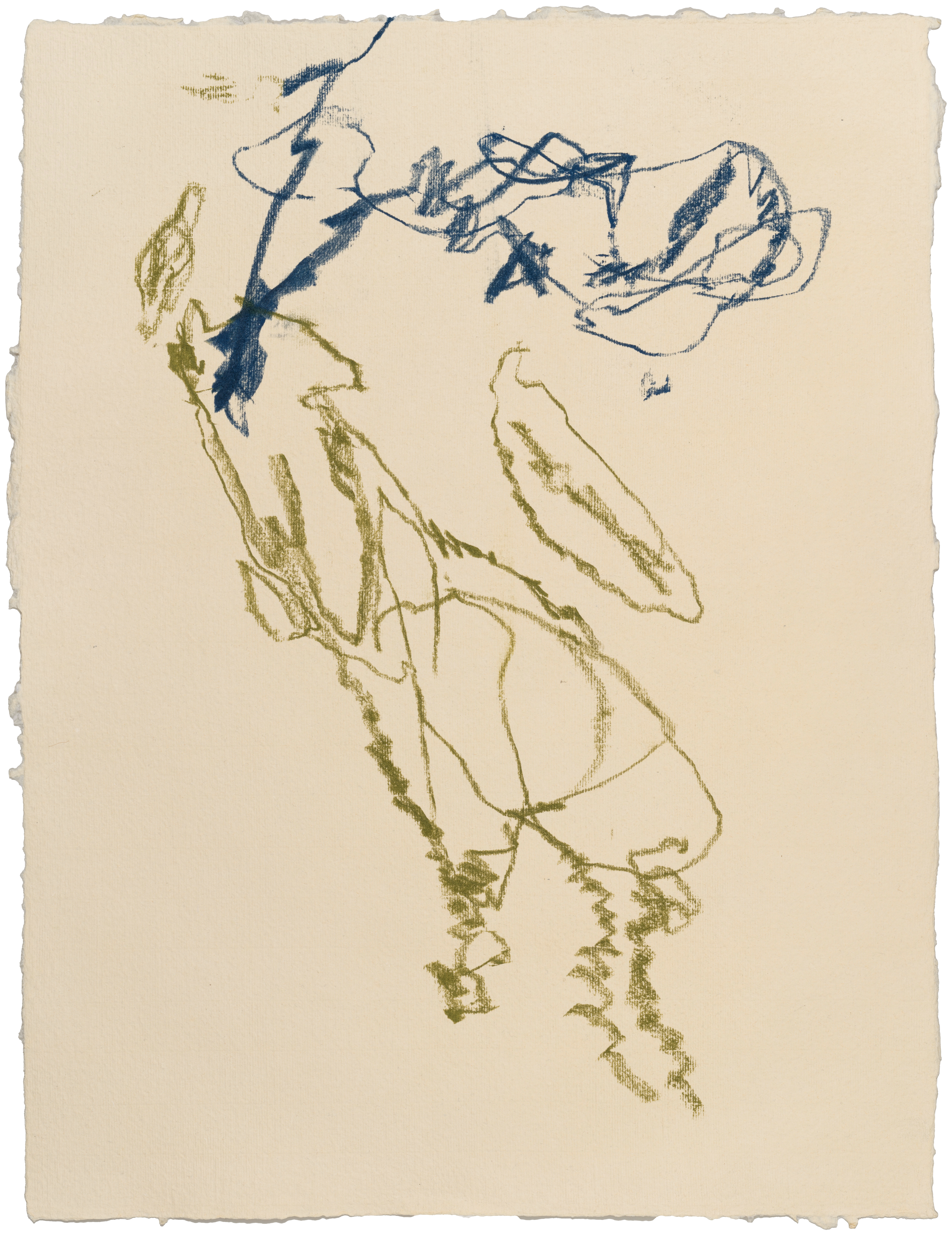 Body Drawing 152 — (2025) — pigmented graphite on paper — 58 x 78 cm