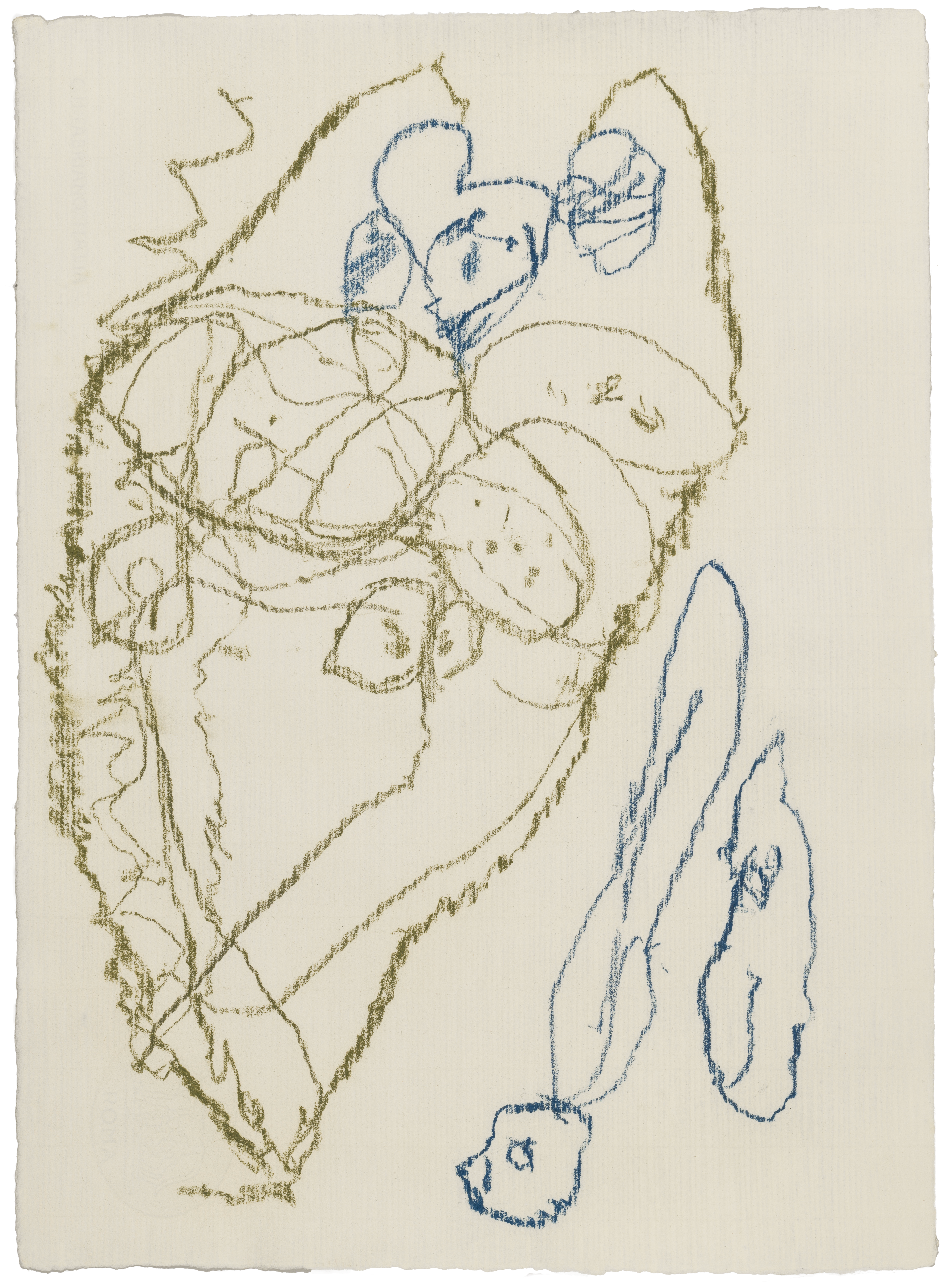 Body Drawing 155 — (2025) — pigmented graphite on paper — 58 x 78 cm