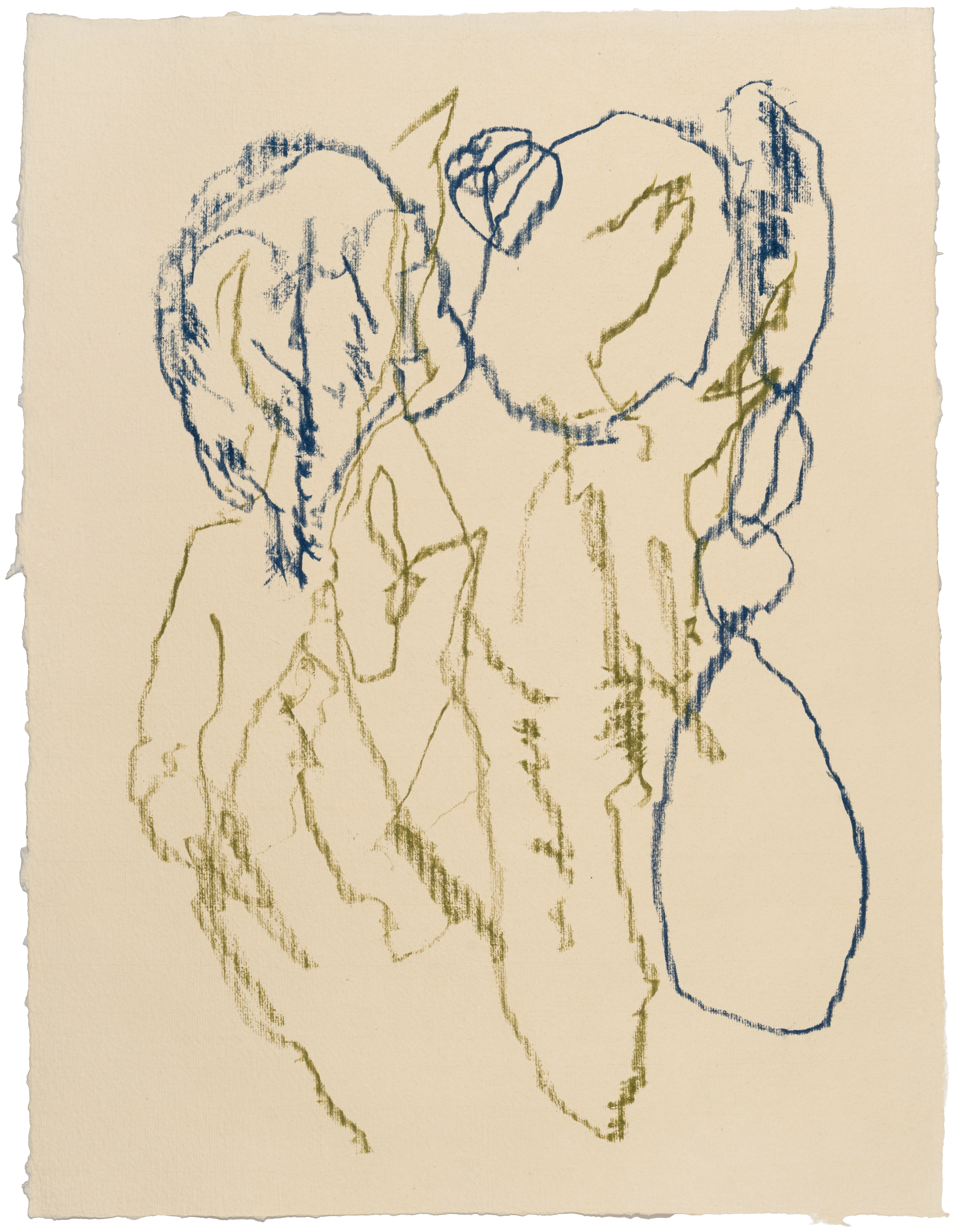 Body Drawing 158 — (2025) — pigmented graphite on paper — 58 x 78 cm