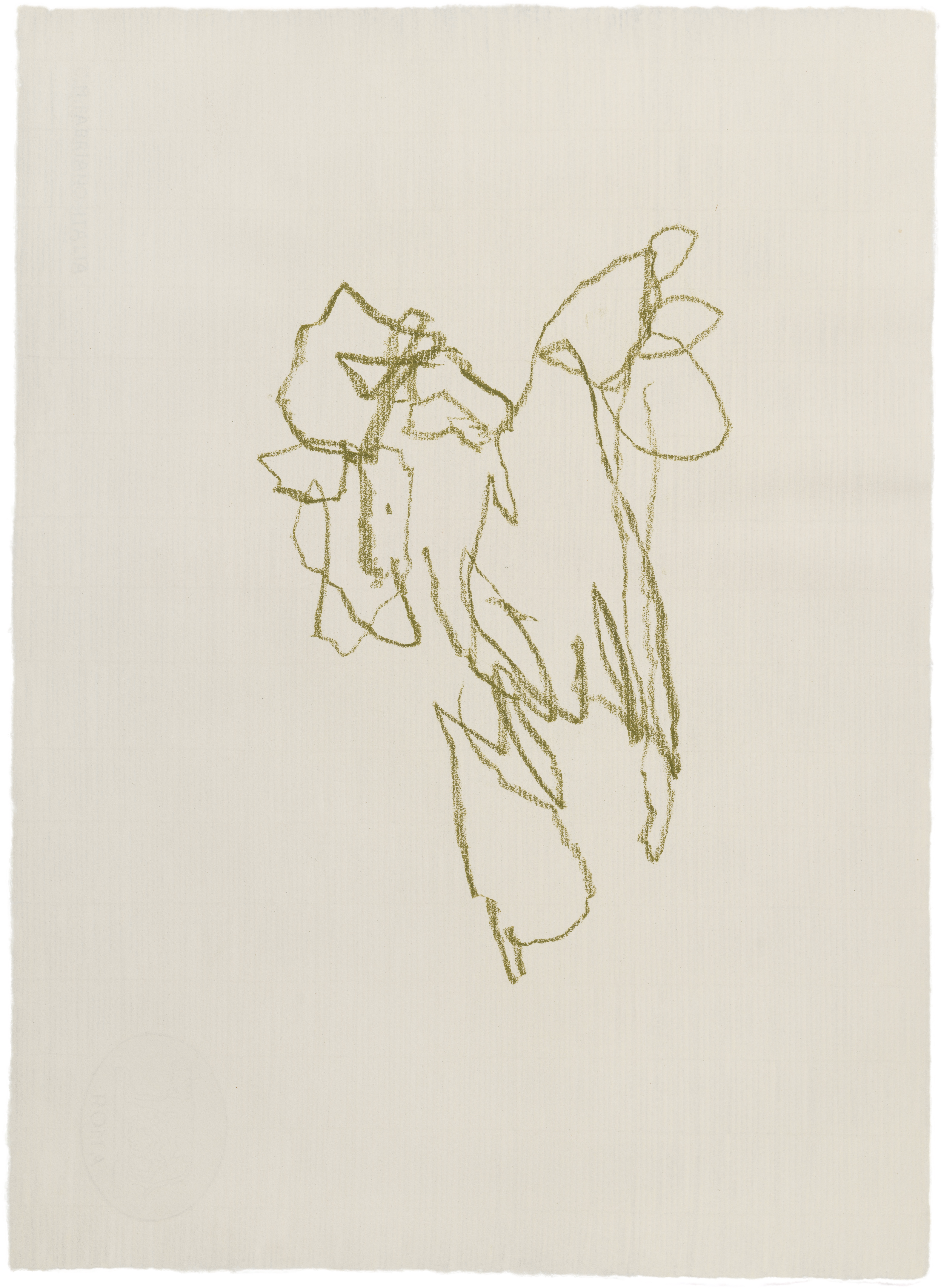 Body Drawing 159 — (2025) — pigmented graphite on paper — 58 x 78 cm