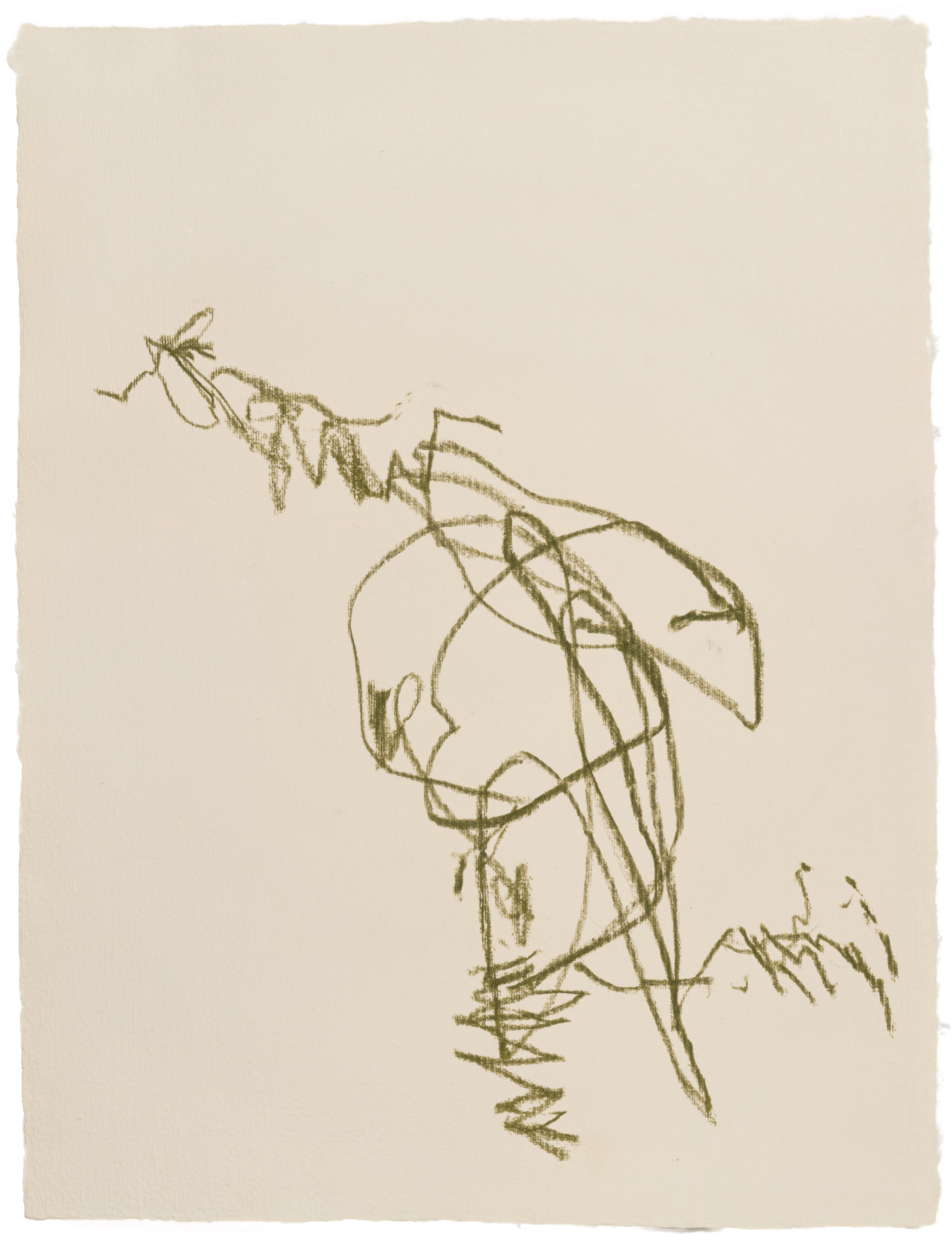 Body Drawing 162 — (2025) — pigmented graphite on paper — 58 x 78 cm