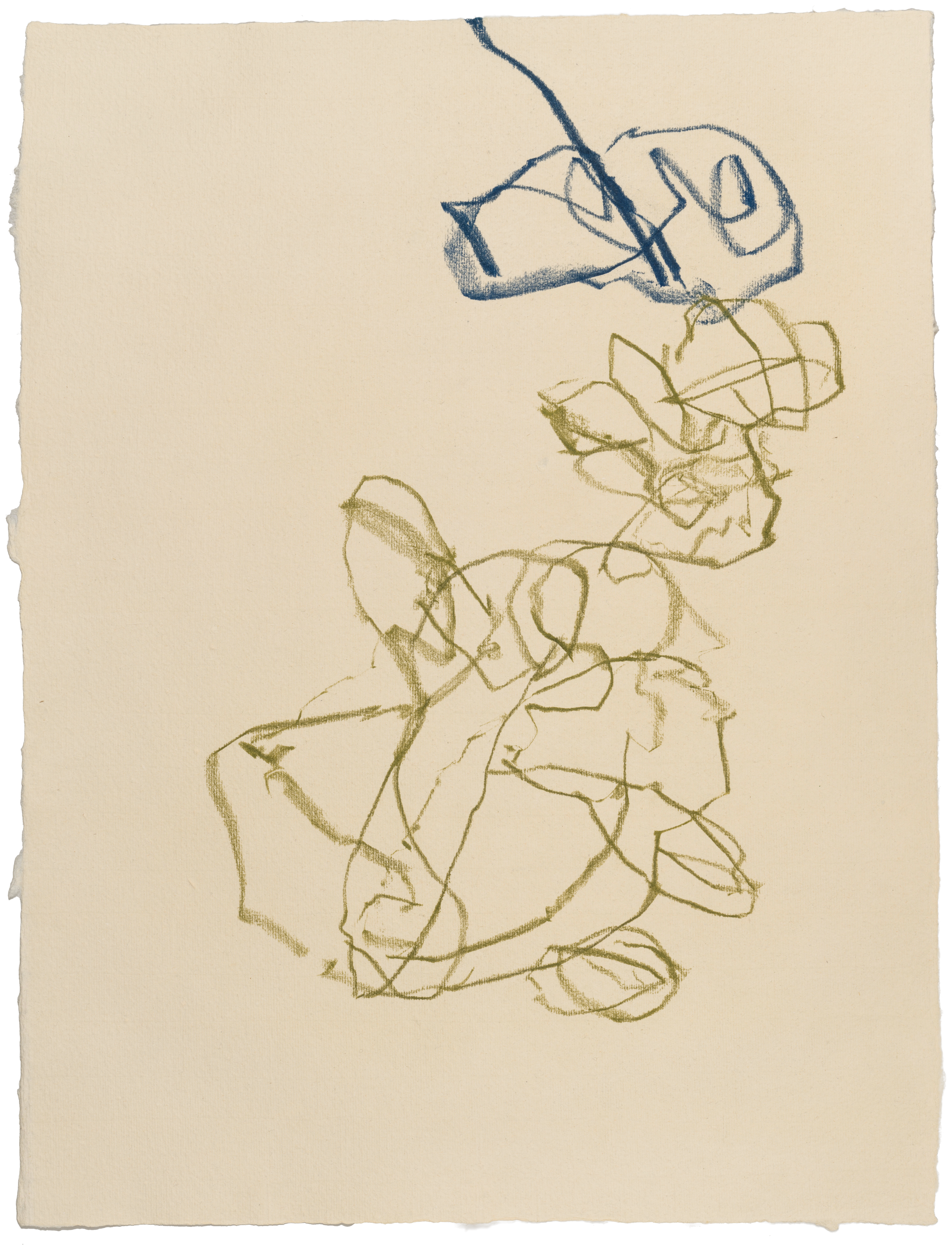 Body Drawing 165 — (2025) — pigmented graphite on paper — 58 x 78 cm