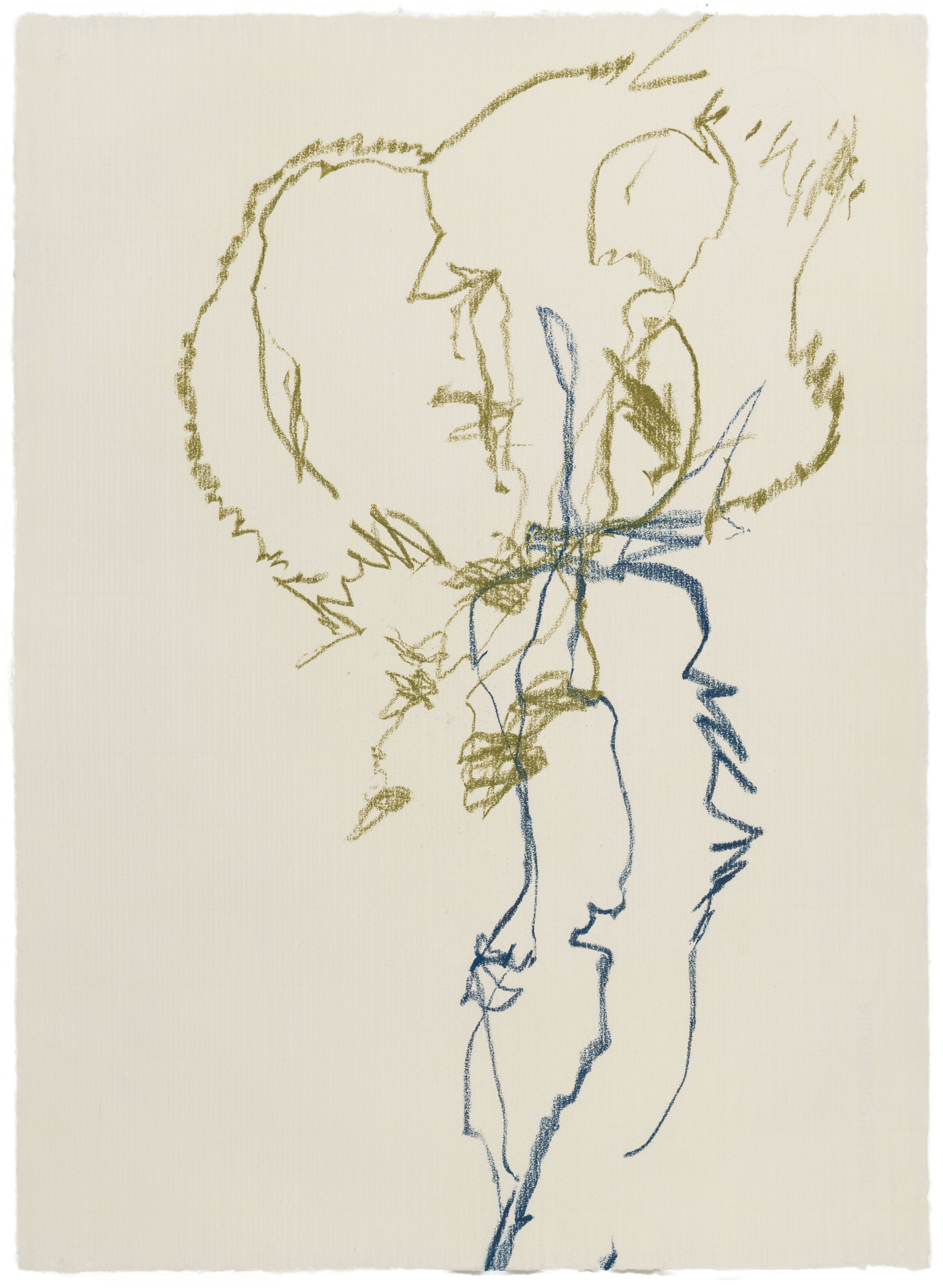 Body Drawing 166 — (2025) — pigmented graphite on paper — 58 x 78 cm