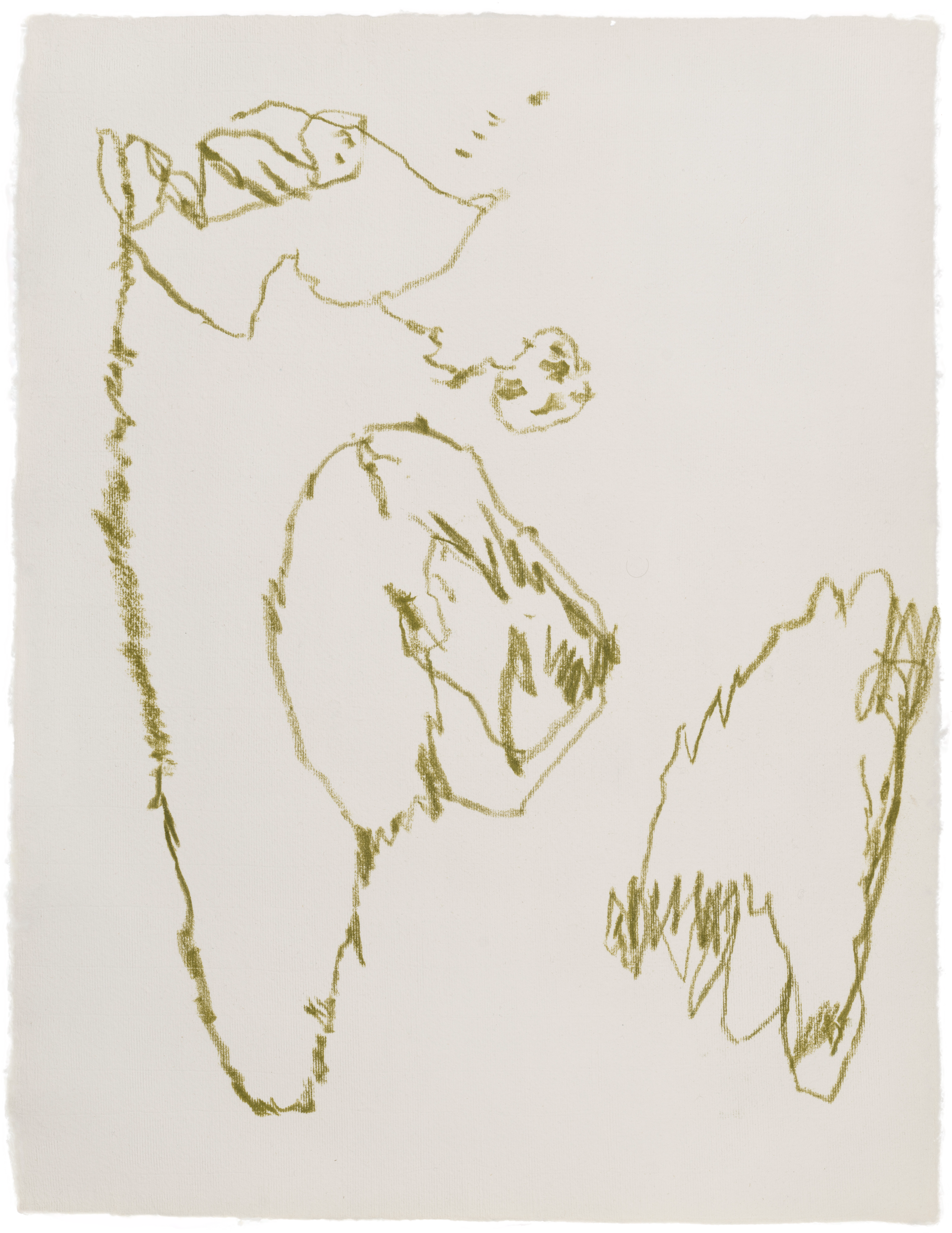 Body Drawing 171 — (2025) — pigmented graphite on paper — 58 x 78 cm
