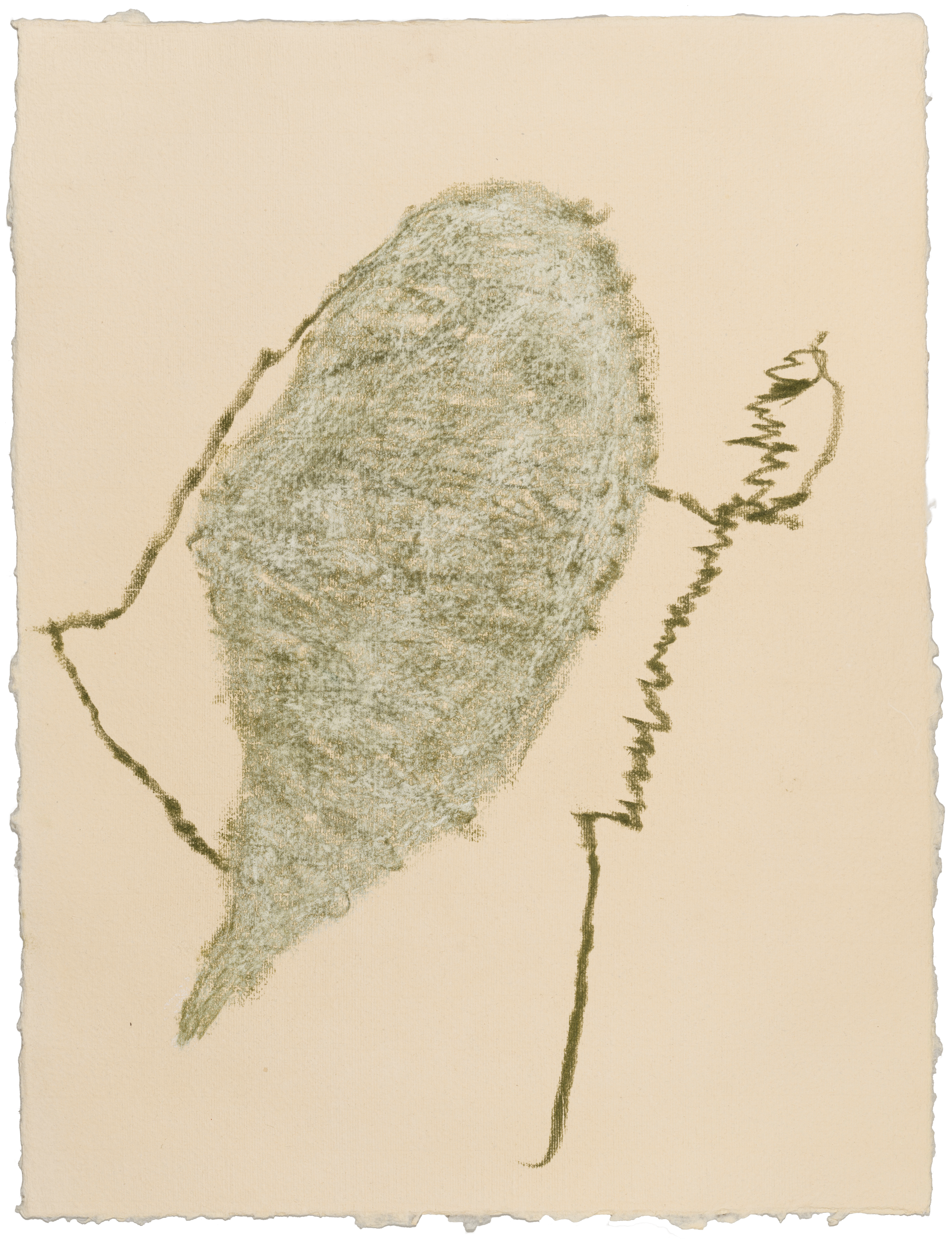 Body Drawing 173 — (2025) — pigmented graphite and pastel on paper — 58 x 78 cm