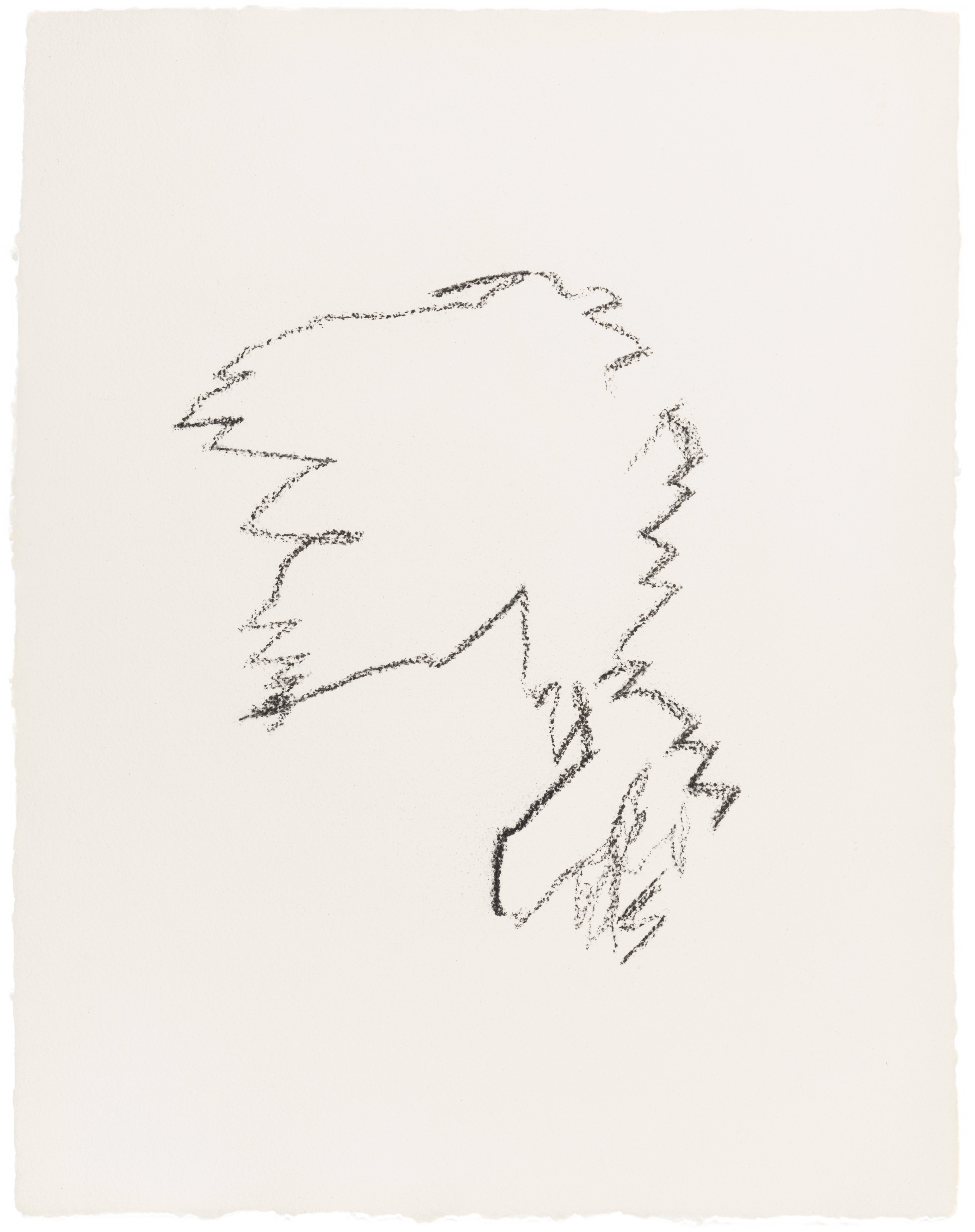 Body Drawing 24 — (2022) — charcoal on paper — 58 x 78 cm