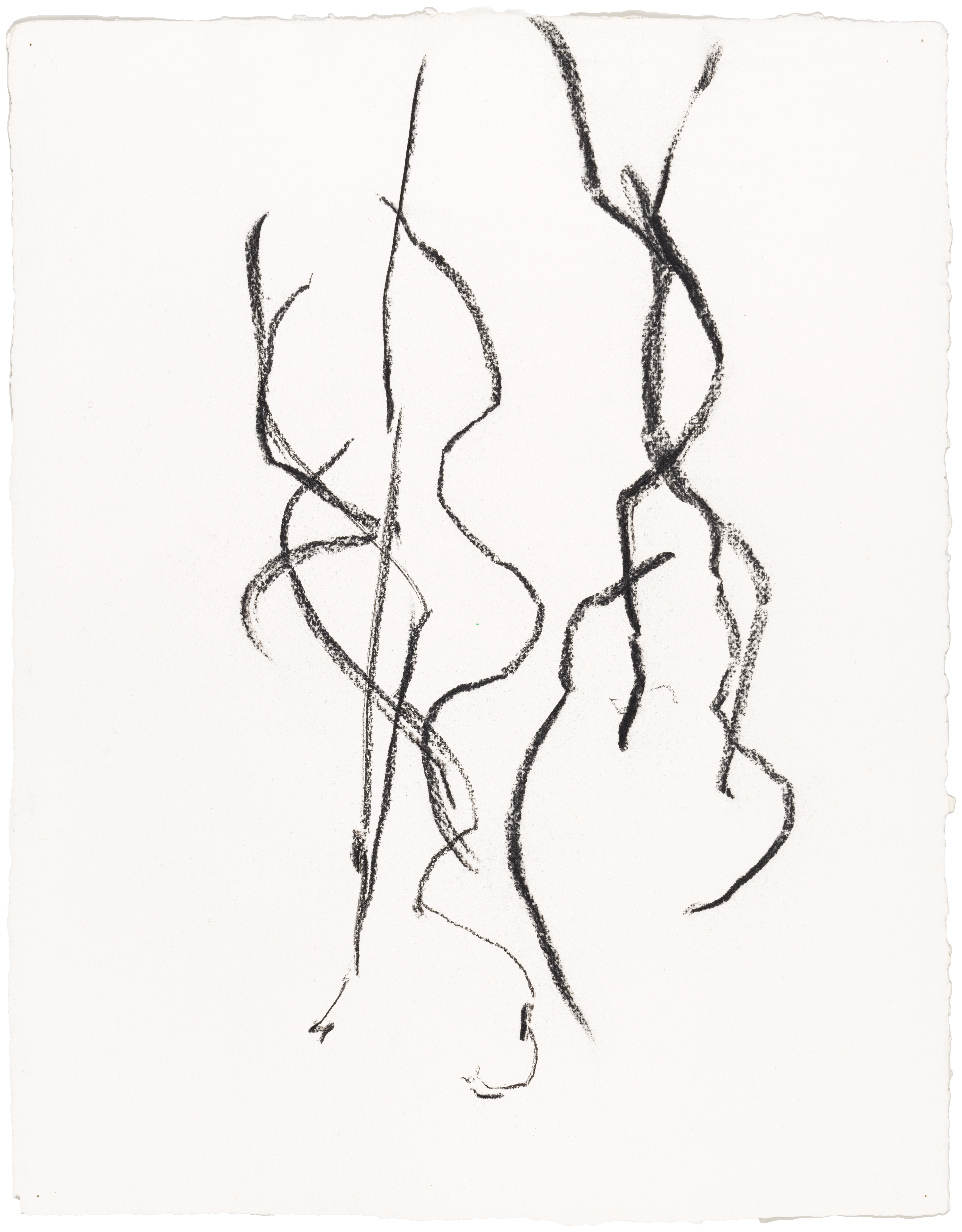 Body Drawing 38 — (2023) — charcoal on paper — 58 x 78 cm