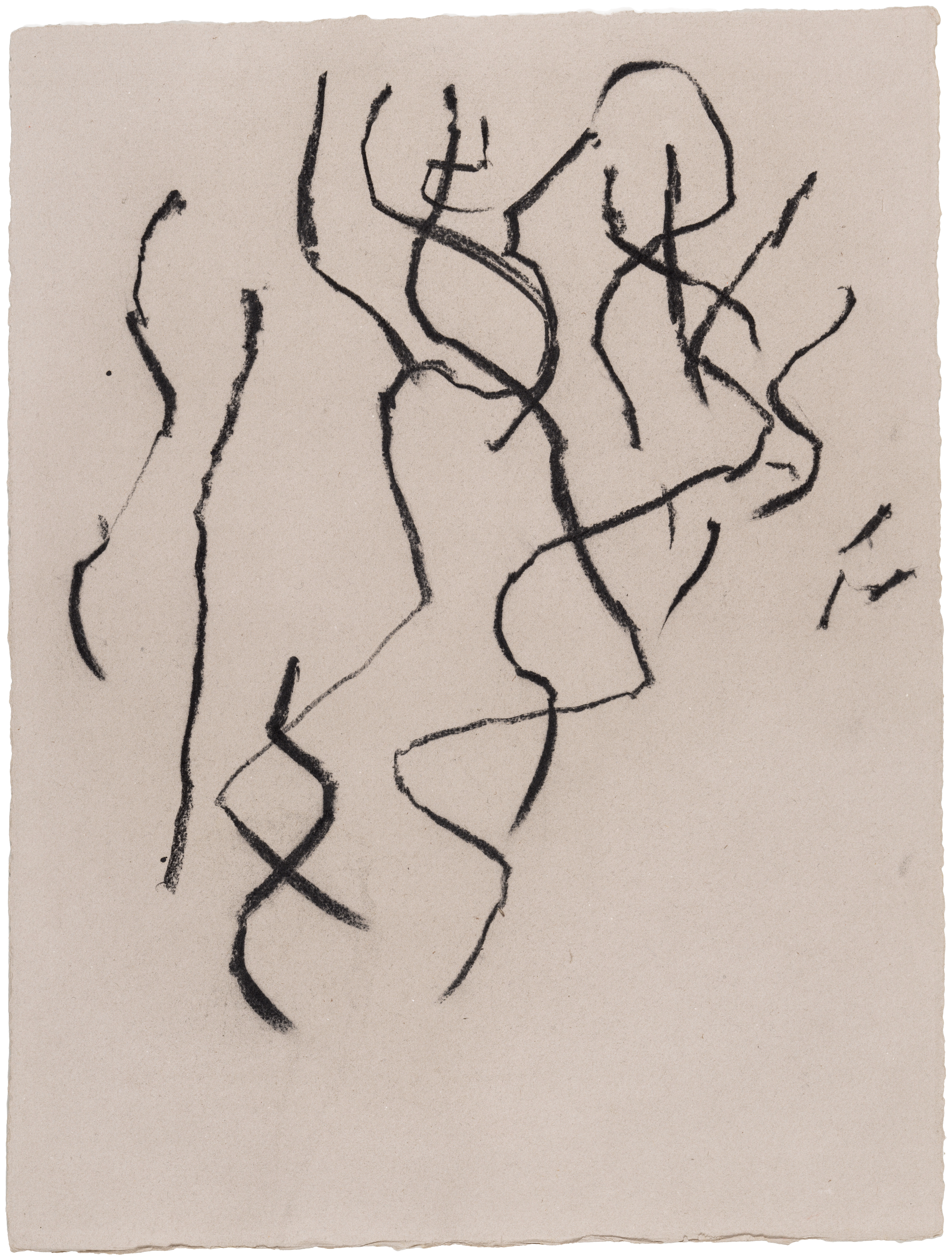 Body Drawing 41 — (2023) — charcoal on paper — 58 x 78 cm