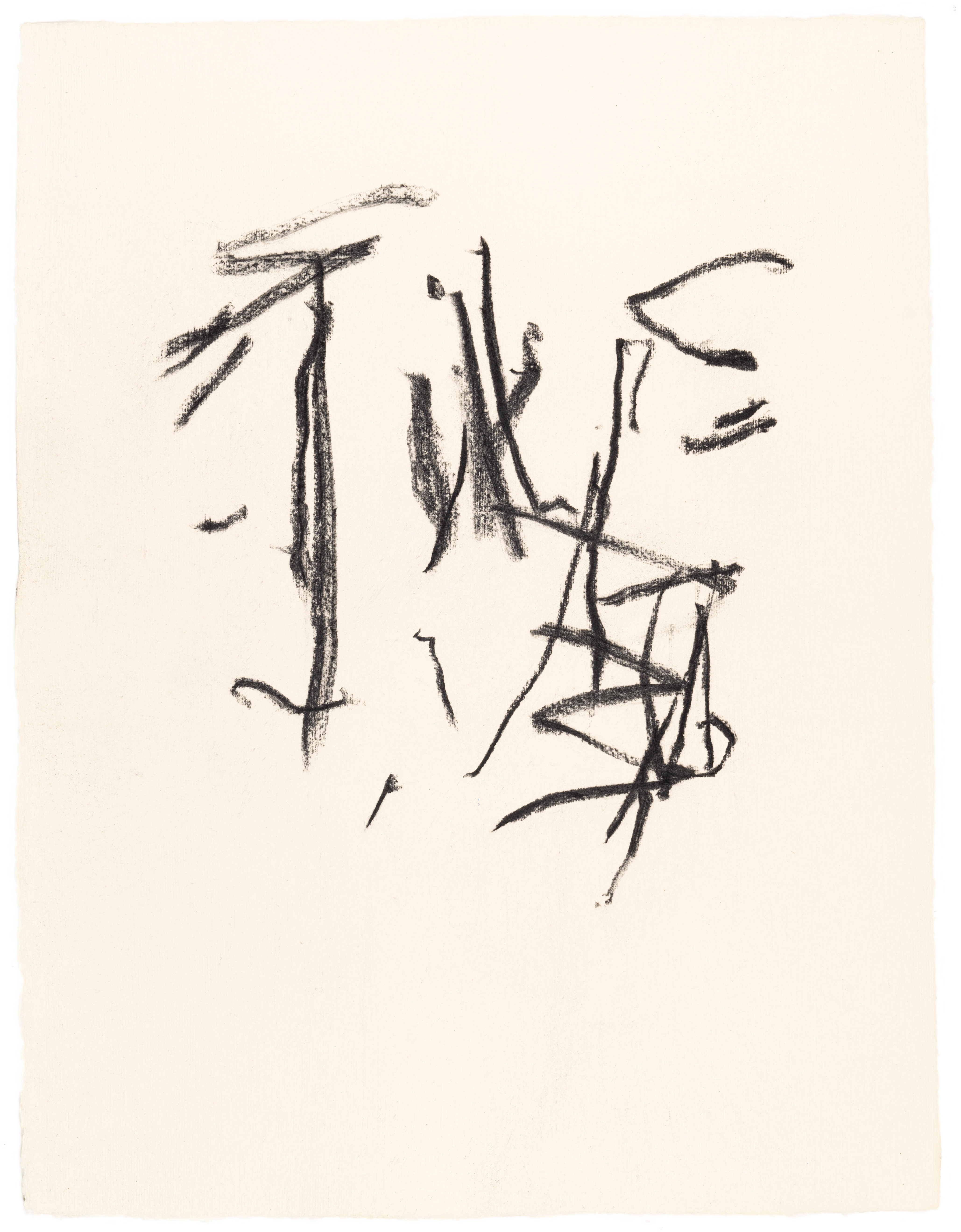Body Drawing 70 — (2023) — charcoal on paper — 58 x 78 cm