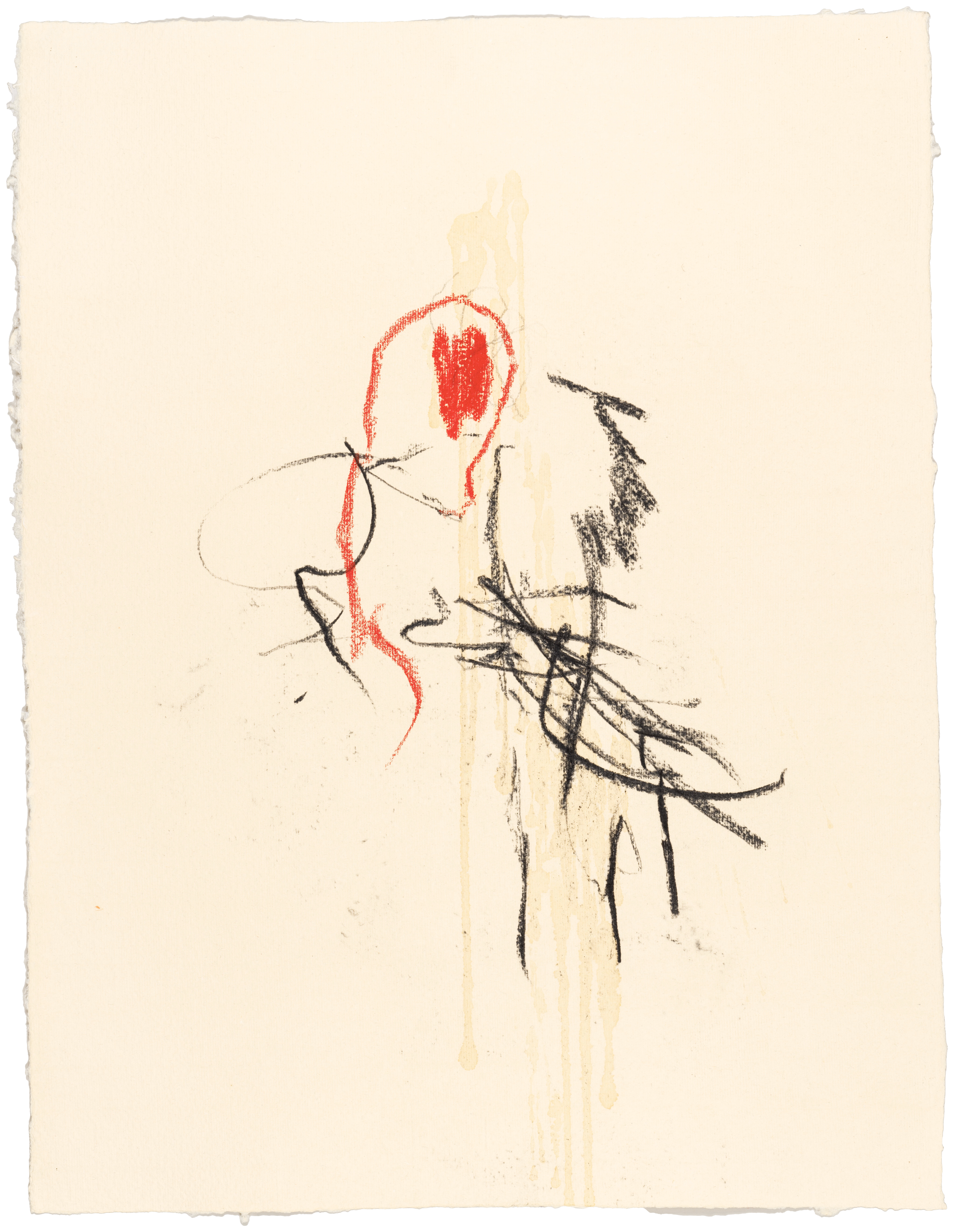 Body Drawing 80 — (2023) — mixed media on paper — 58 x 78 cm