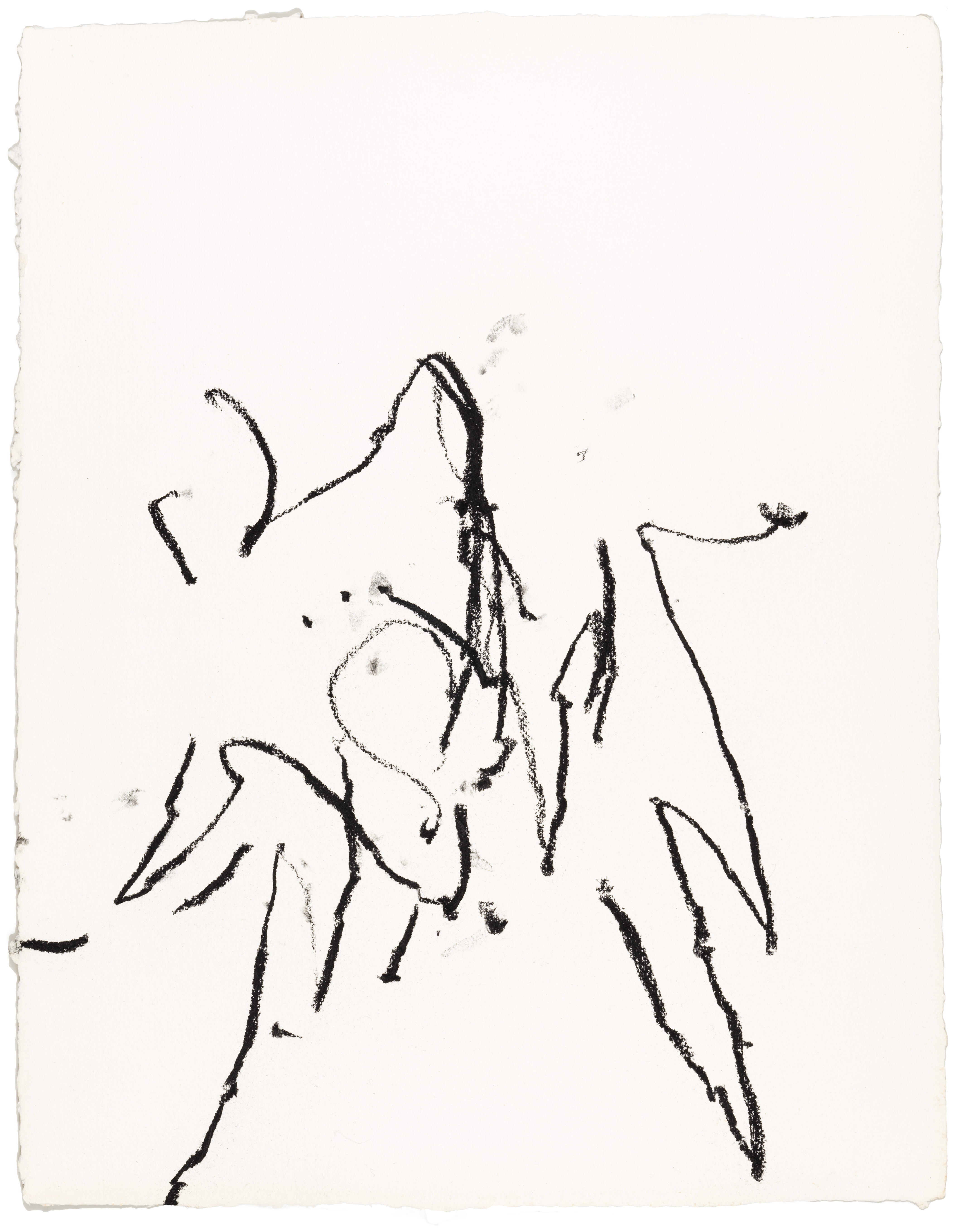 Body Drawing 82 — (2023) — charcoal on paper — 58 x 78 cm
