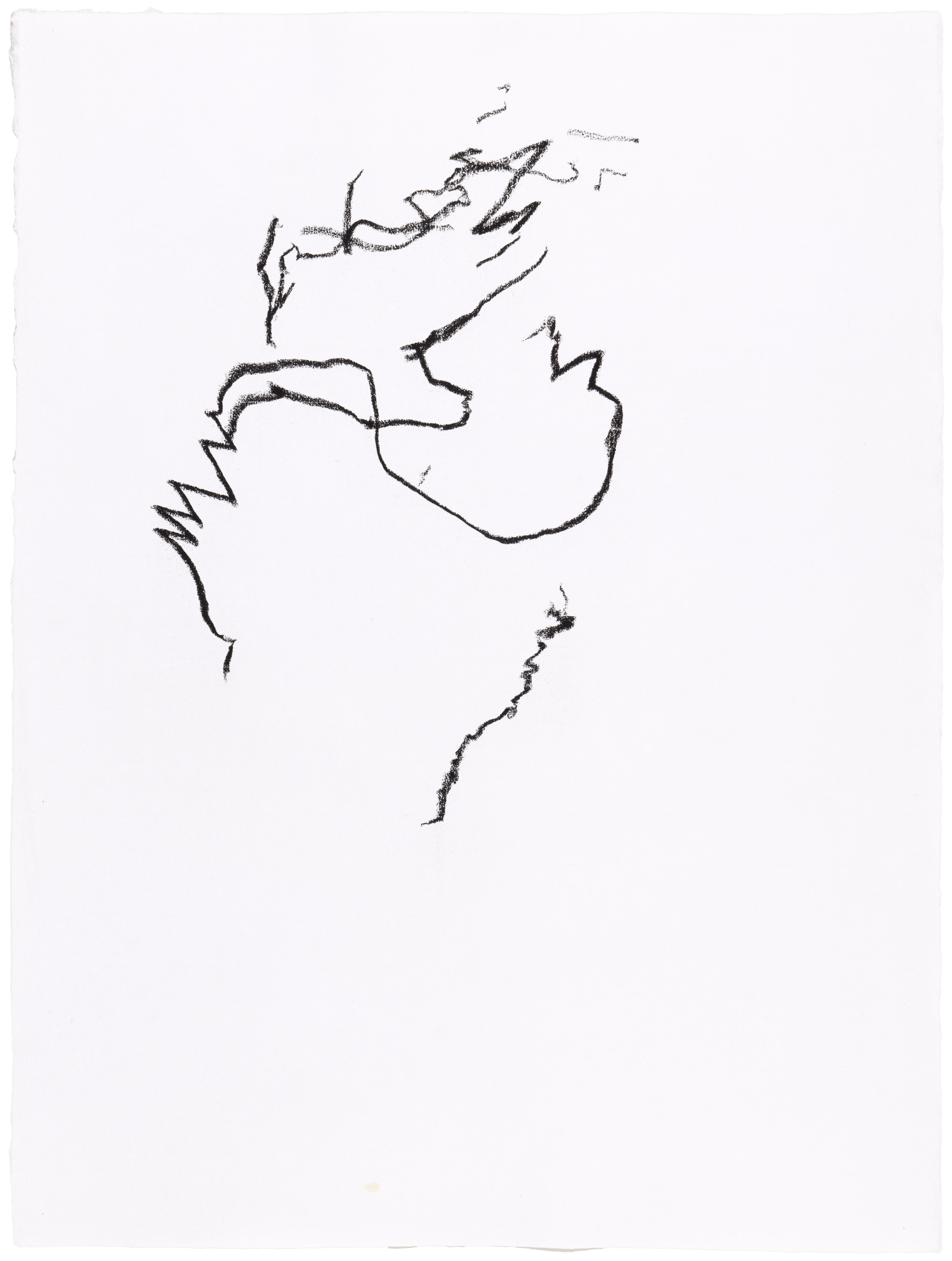 Body Drawing 87 — (2023) — charcoal on paper — 58 x 78 cm