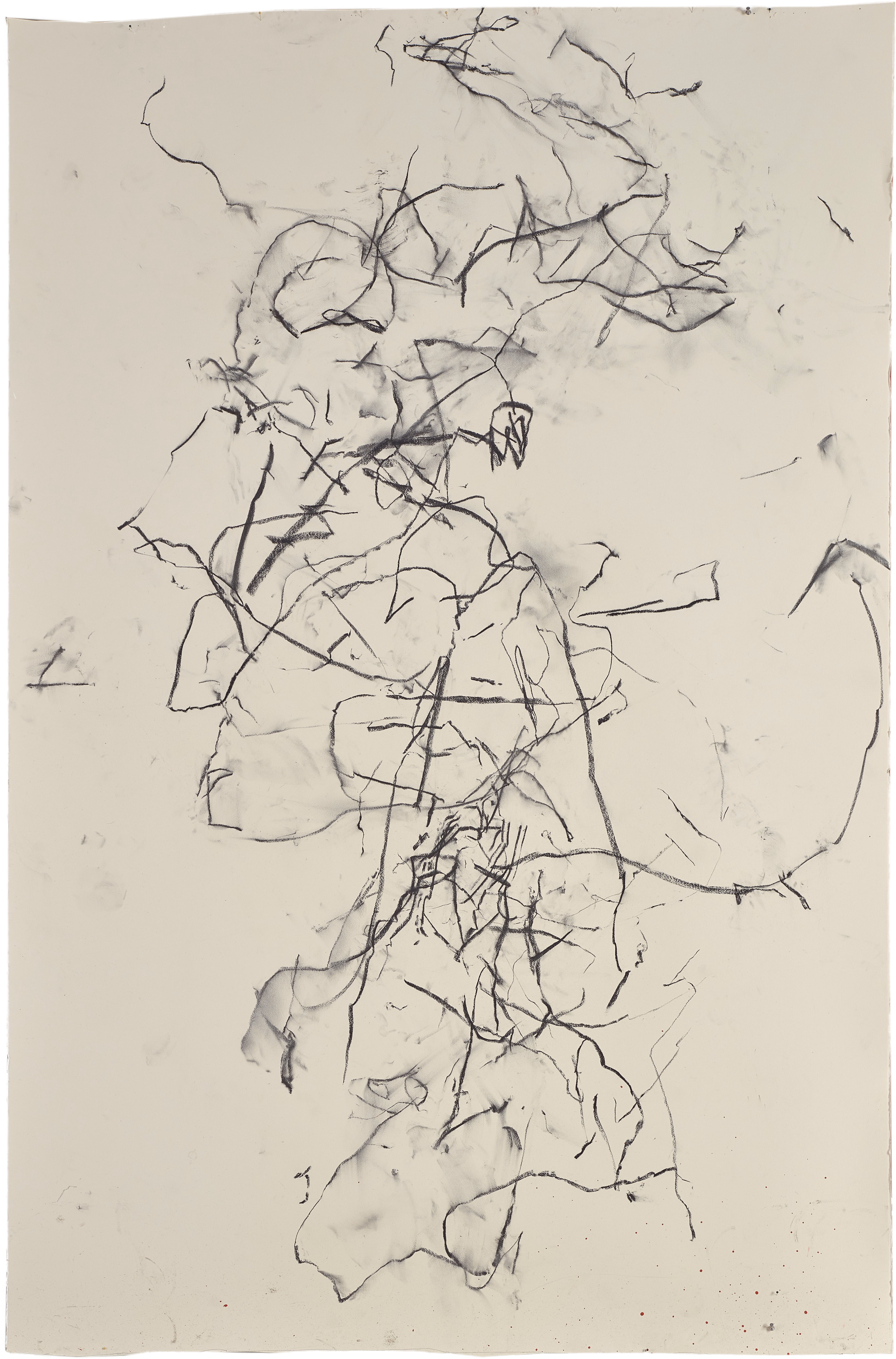 Body Drawing 1 — (2023) — charcoal on paper — 154 x 235 cm