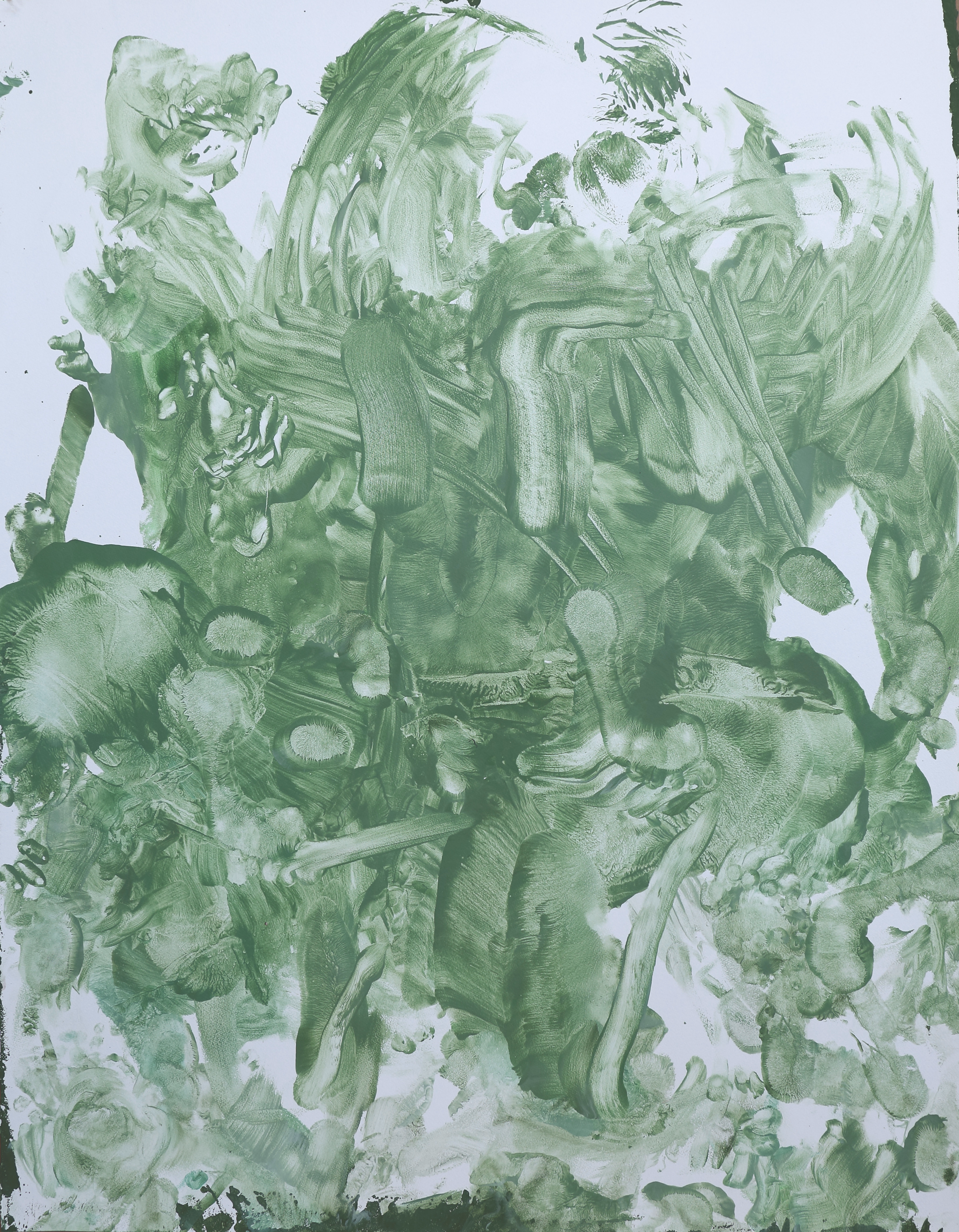 Body Drawing 10 — (2024) — acrylic and vinyl on paper — 100 x 130 cm