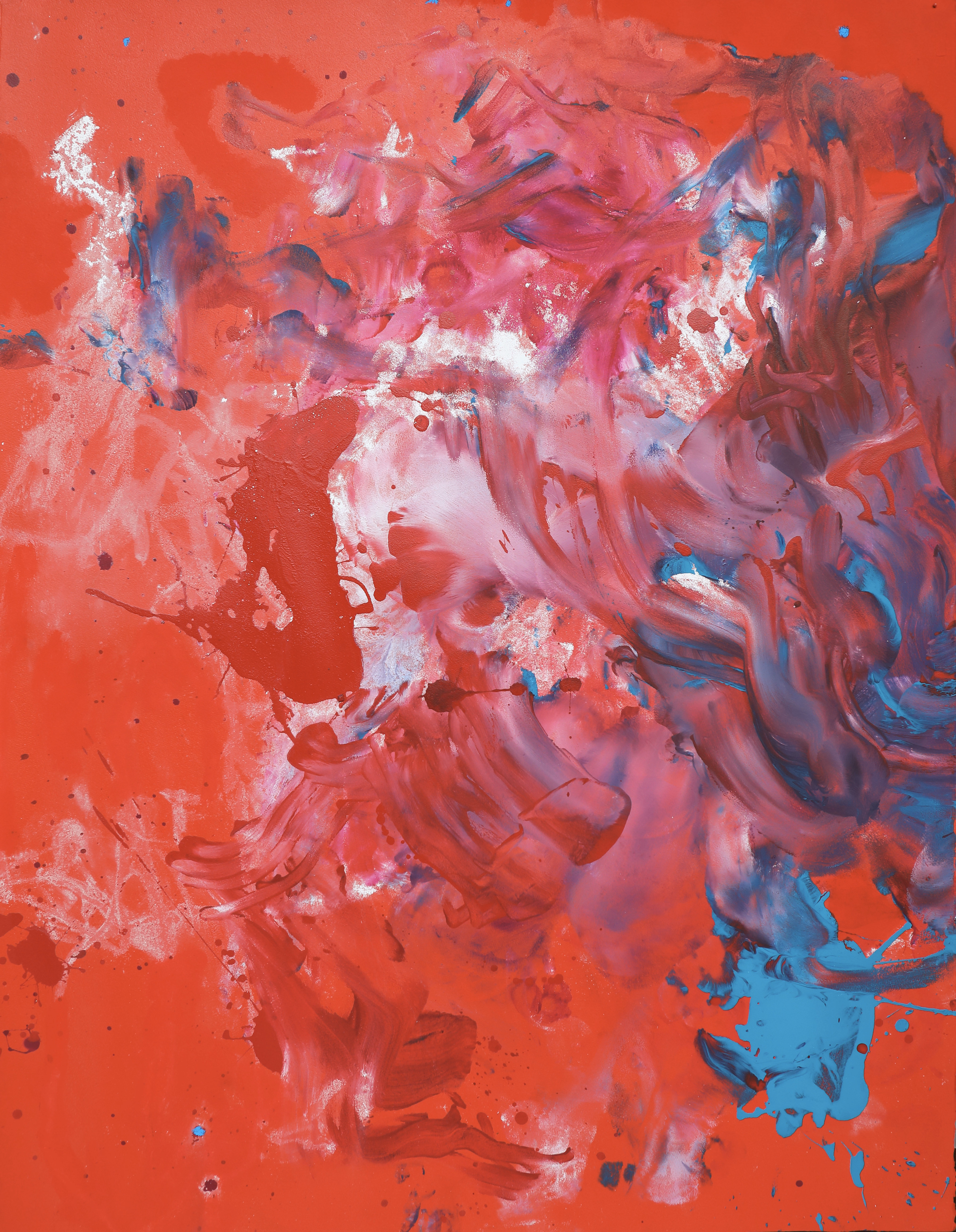 Body Drawing 13 — (2024) — acrylic vinyl pastel on paper — 100 x 130 cm