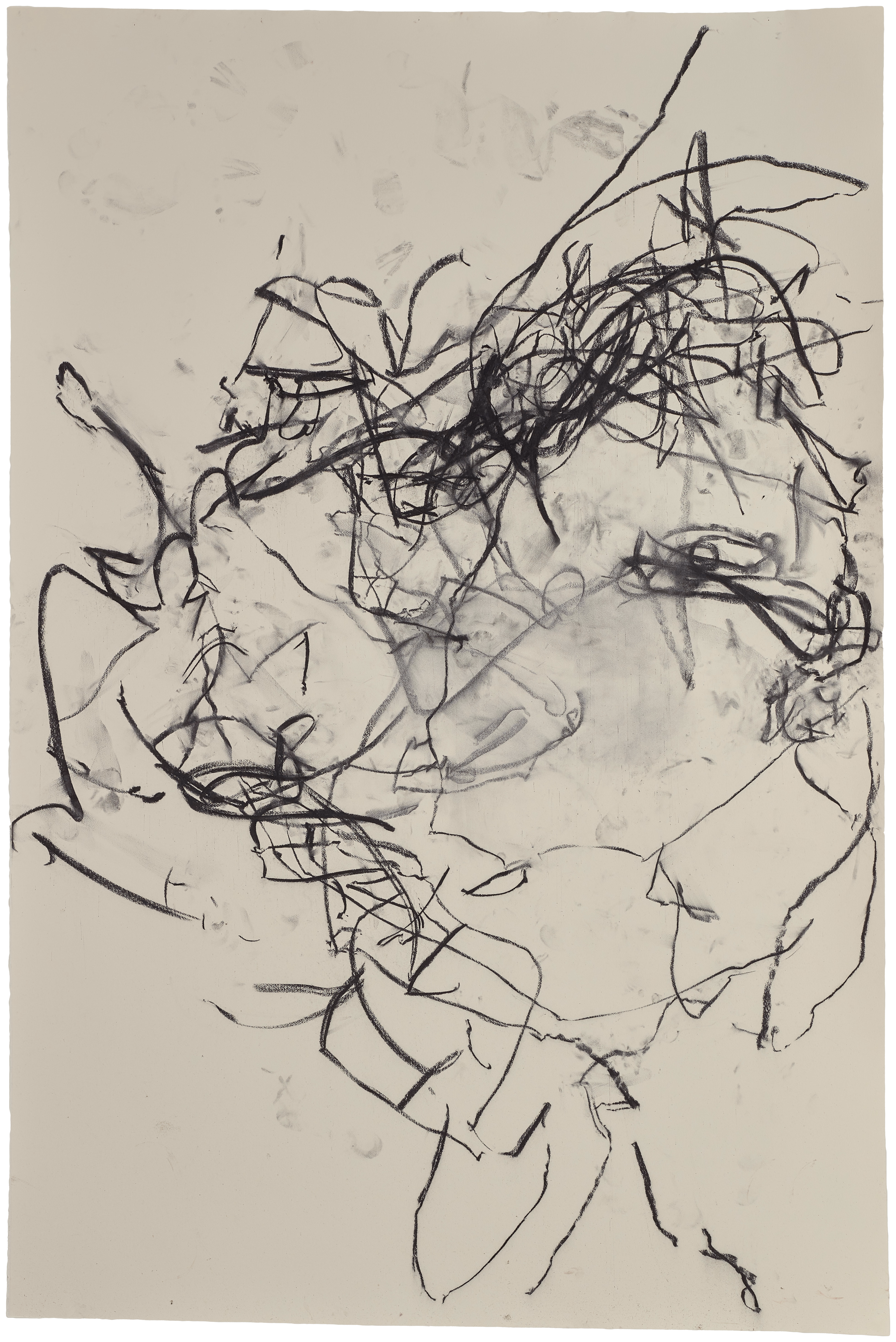 Body Drawing 3 — (2023) — charcoal on paper — 154 x 230 cm