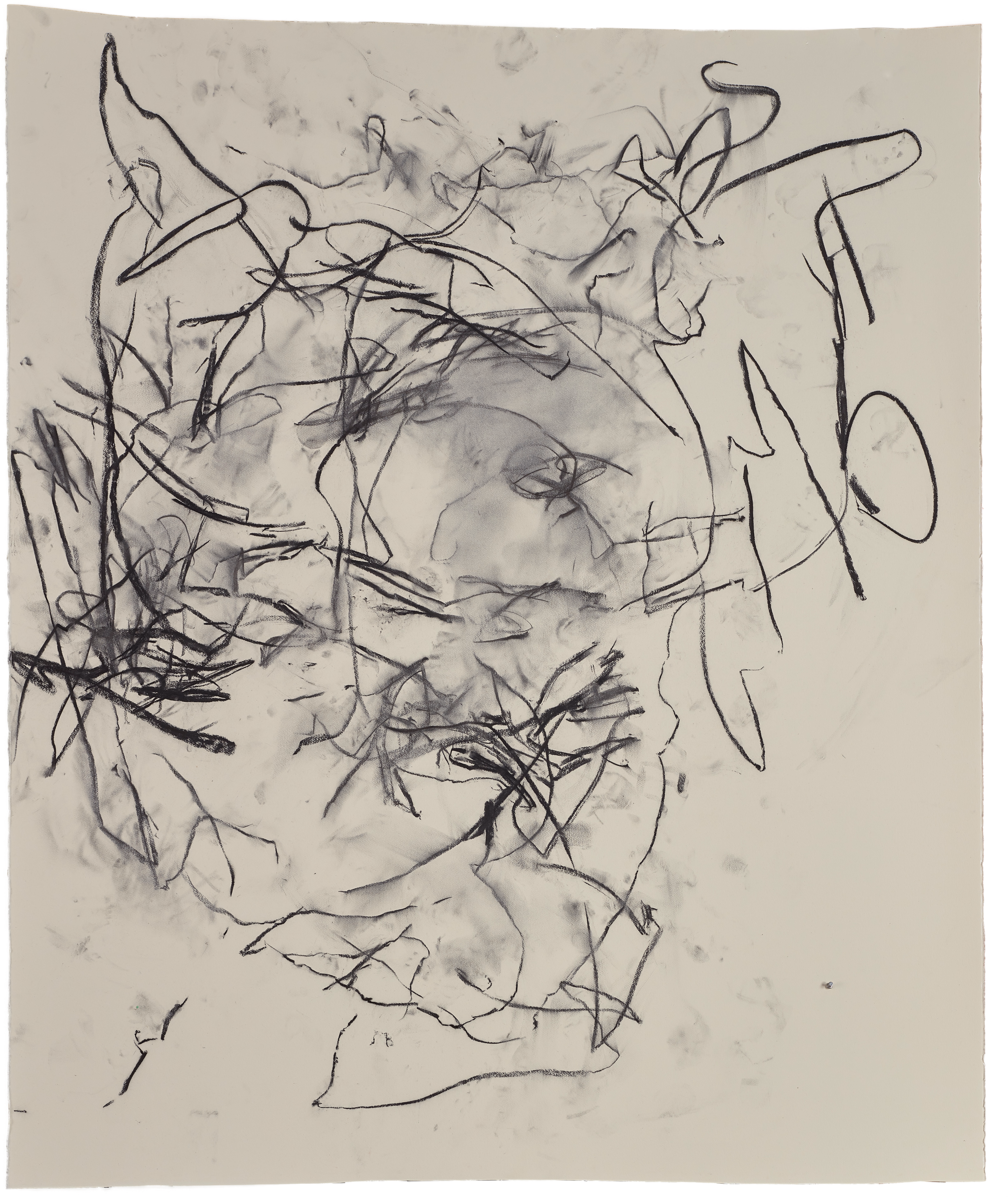 Body Drawing 4 — (2023) — charcoal on paper — 154 x 180 cm