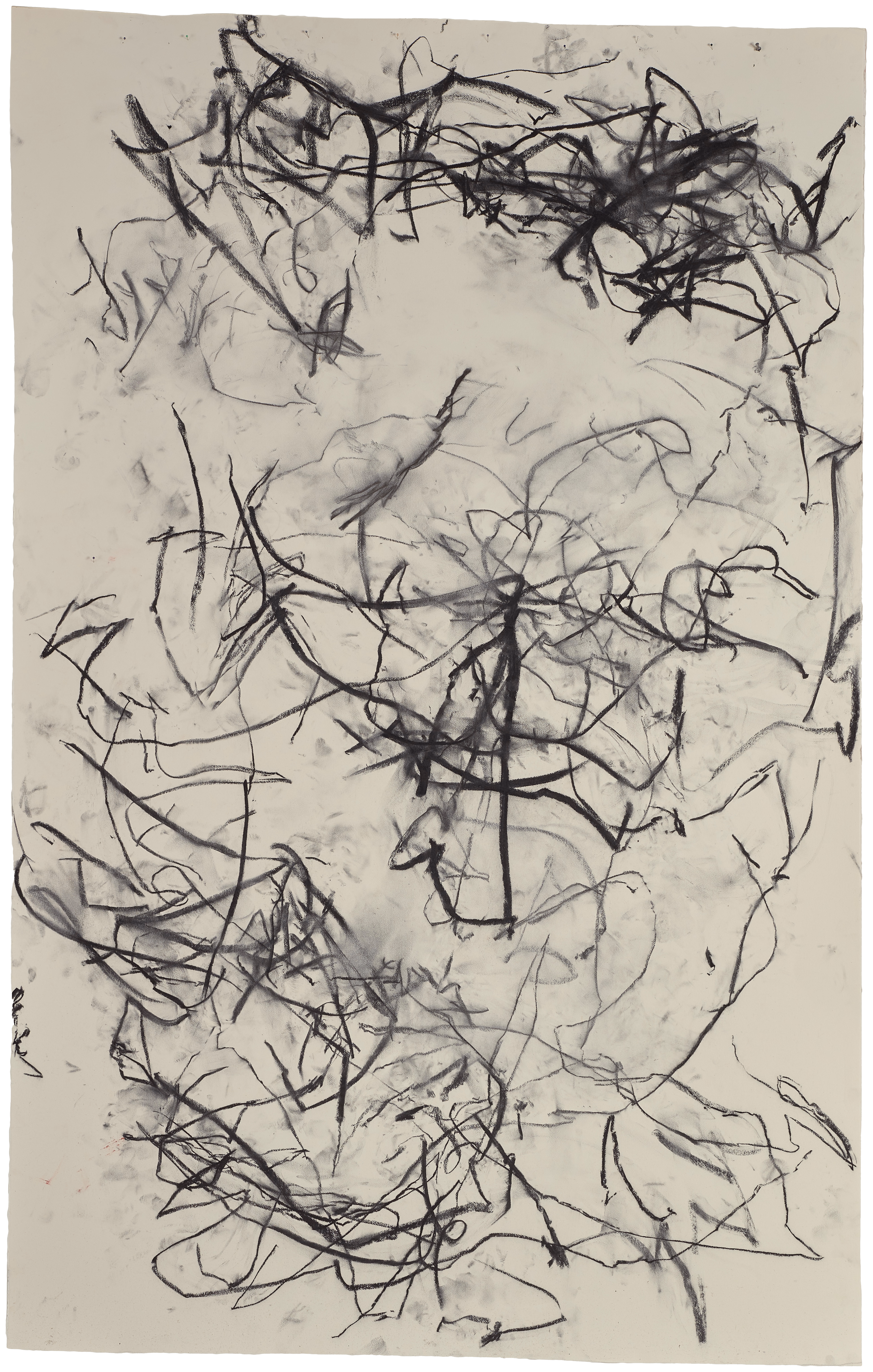Body Drawing 5 — (2023) — charcoal on paper — 154 x 240 cm