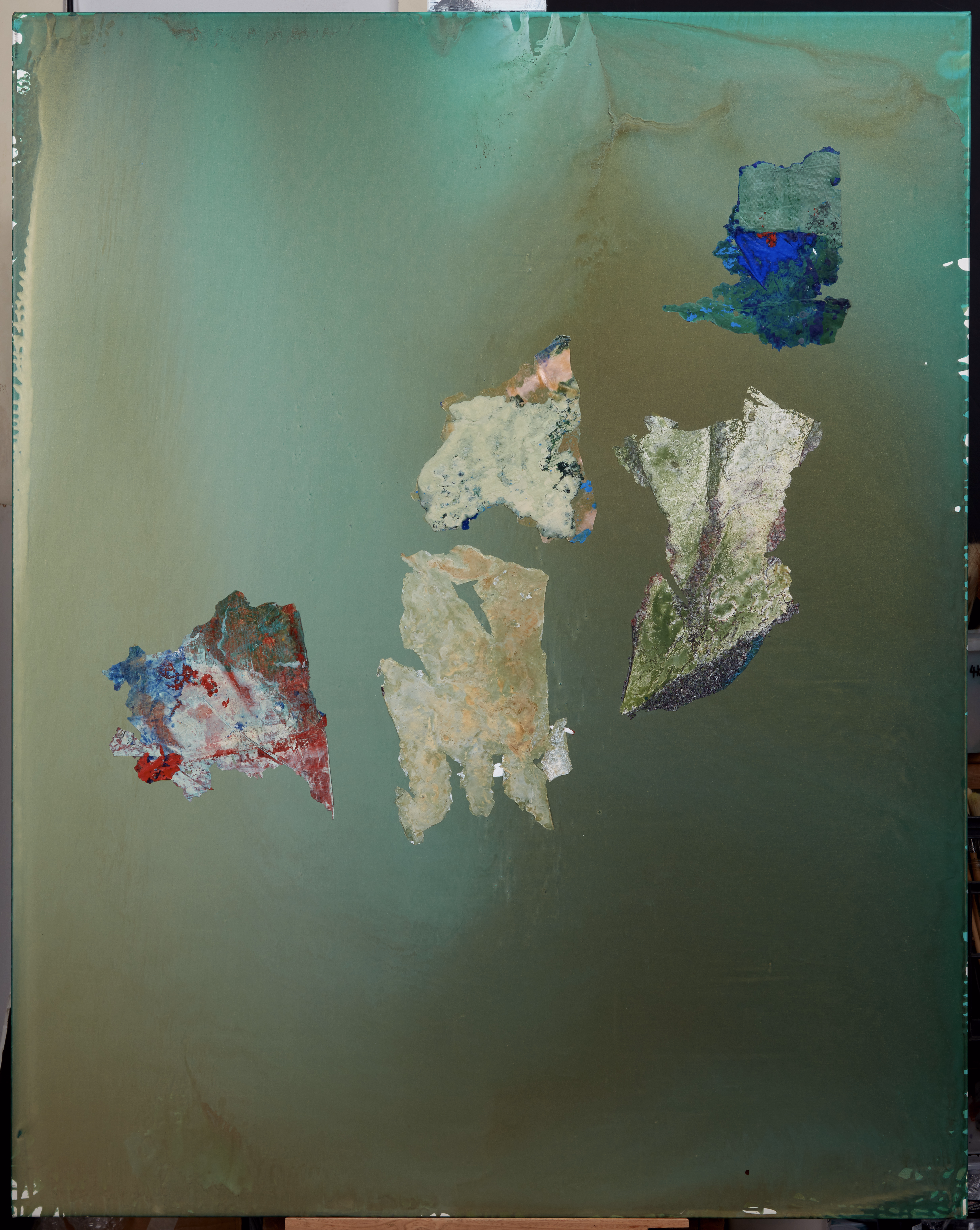 Poem 3 — (2017 - 2018) — acrylic and other materials on polyester — 120 x 150 cm