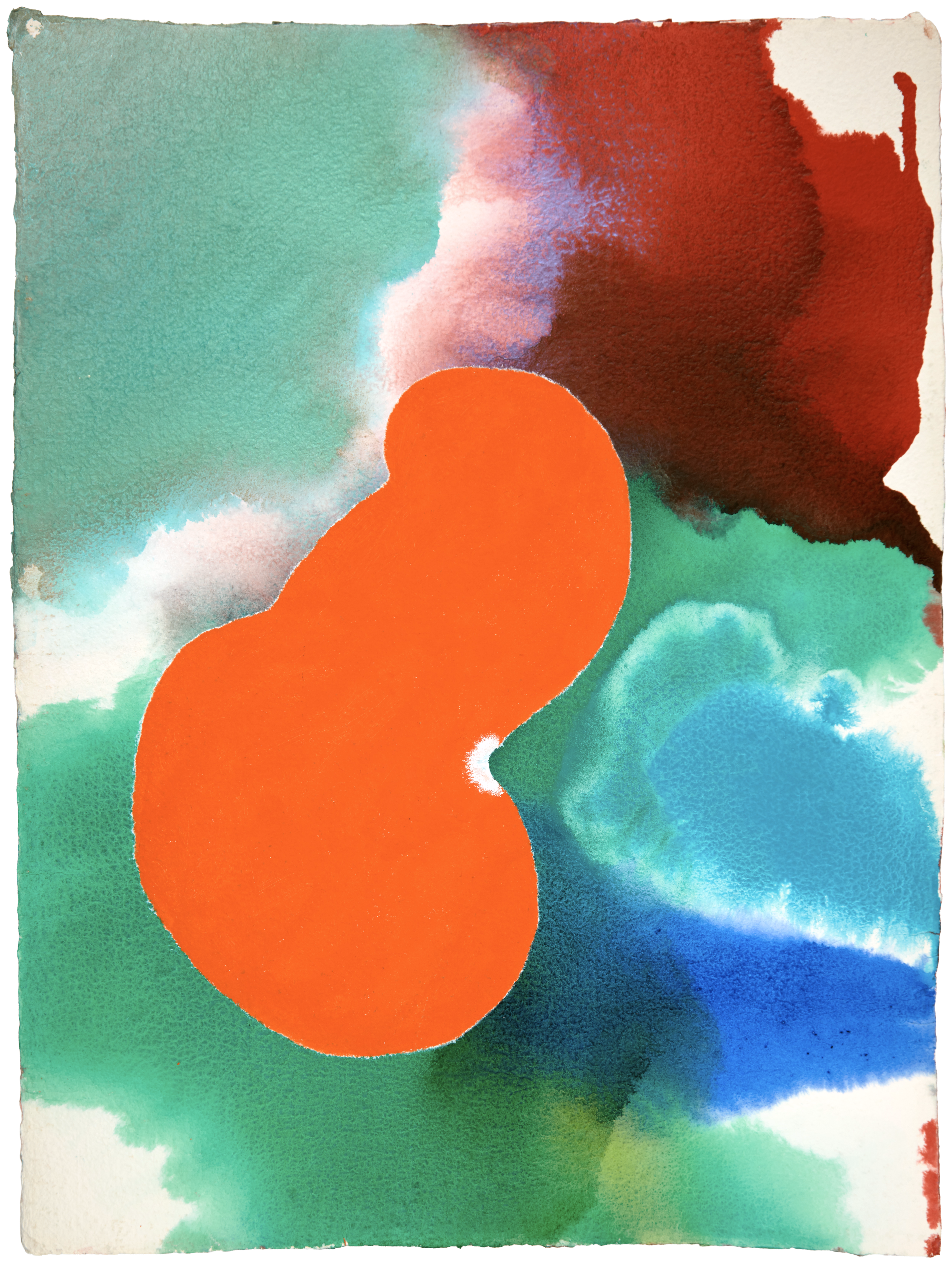 Pure Abstraction #101 — (2014 - 2018) — watercolour and acrylic on handmade cotton paper — 56 x 72 cm