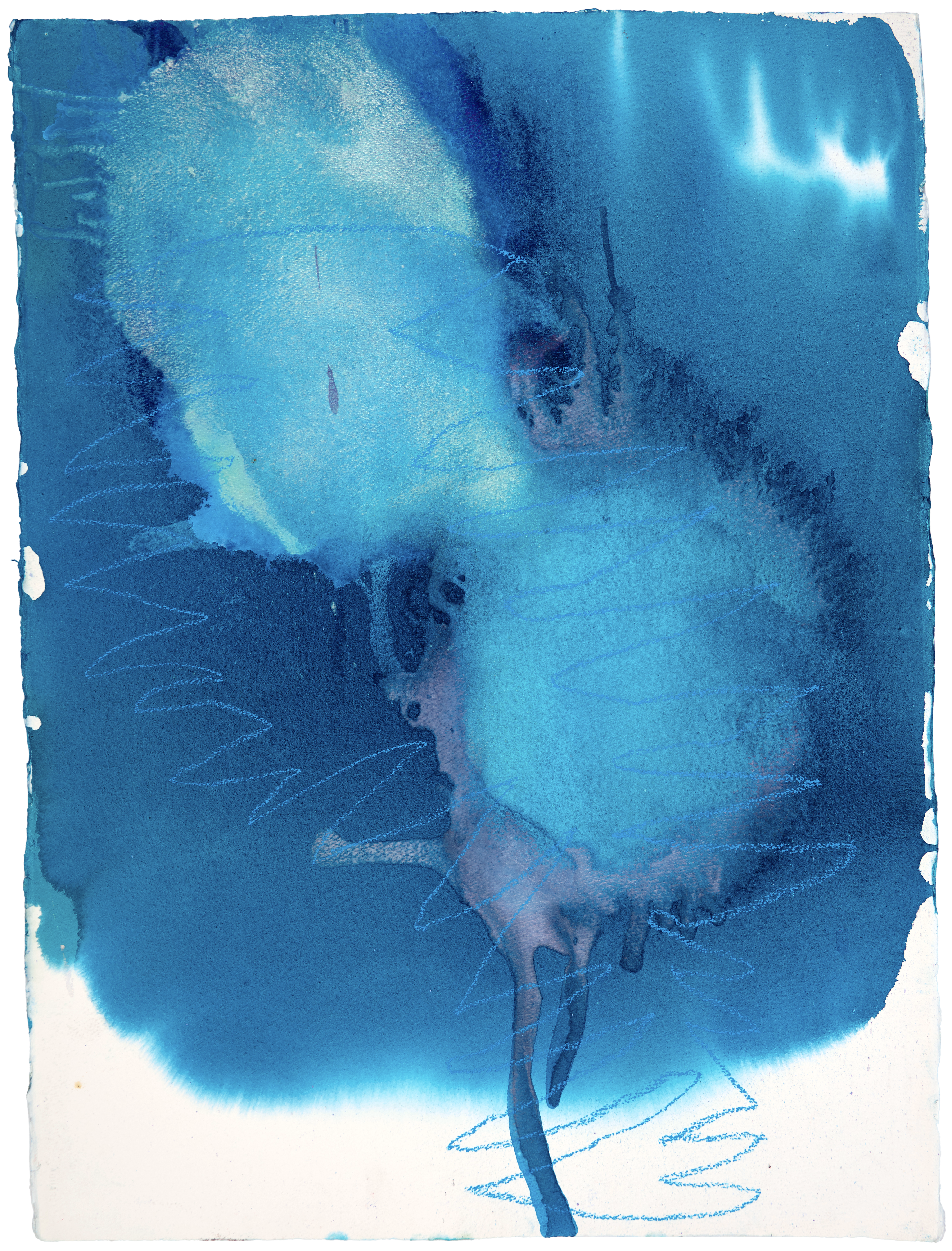 Pure Abstraction — (2012 - 2020) — watercolour and pastel on cotton paper — 56 x 72 cm