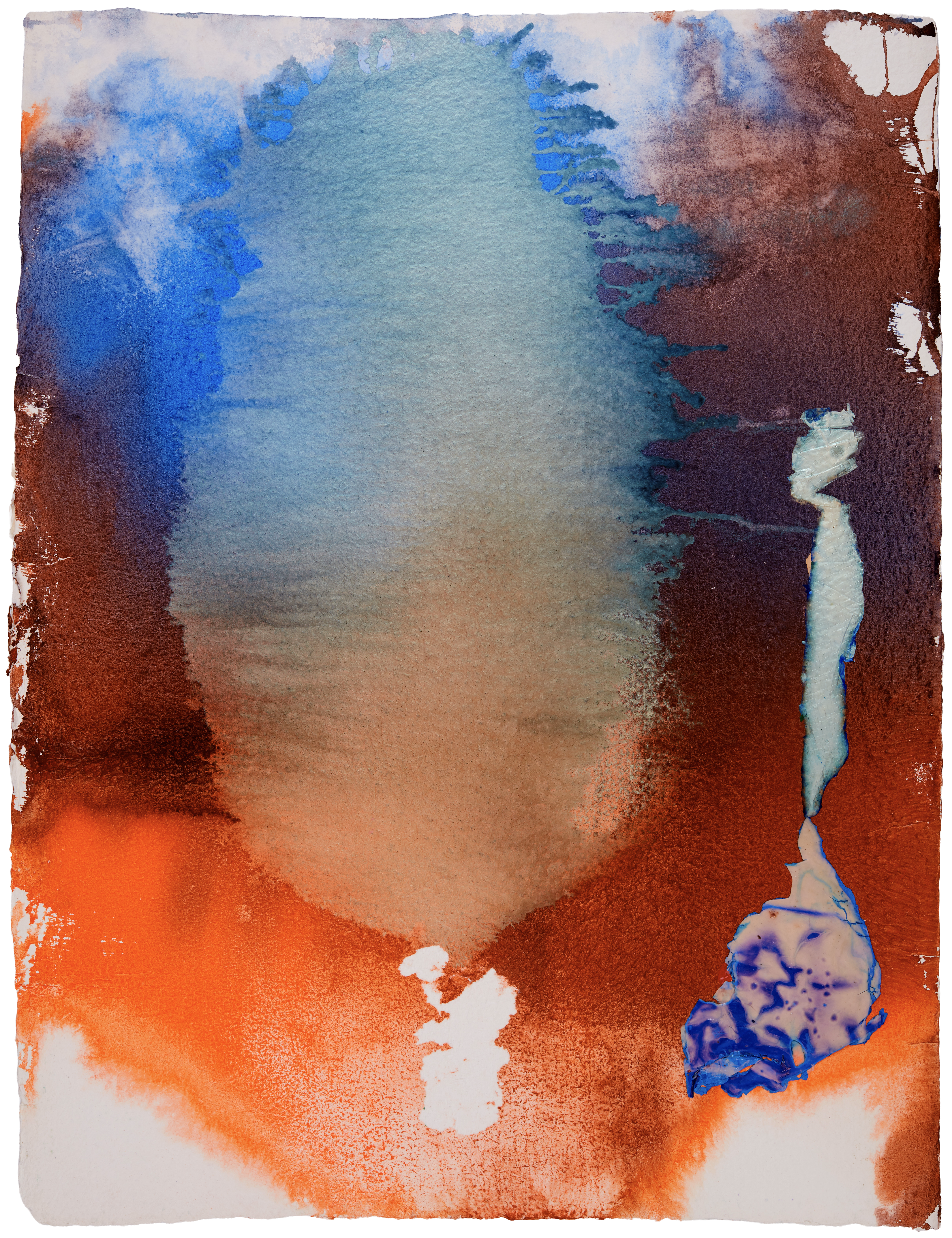 Pure Abstraction #98 — (2013 - 2018) — watercolour and acrylic on handmade cotton paper — 56 x 72 cm